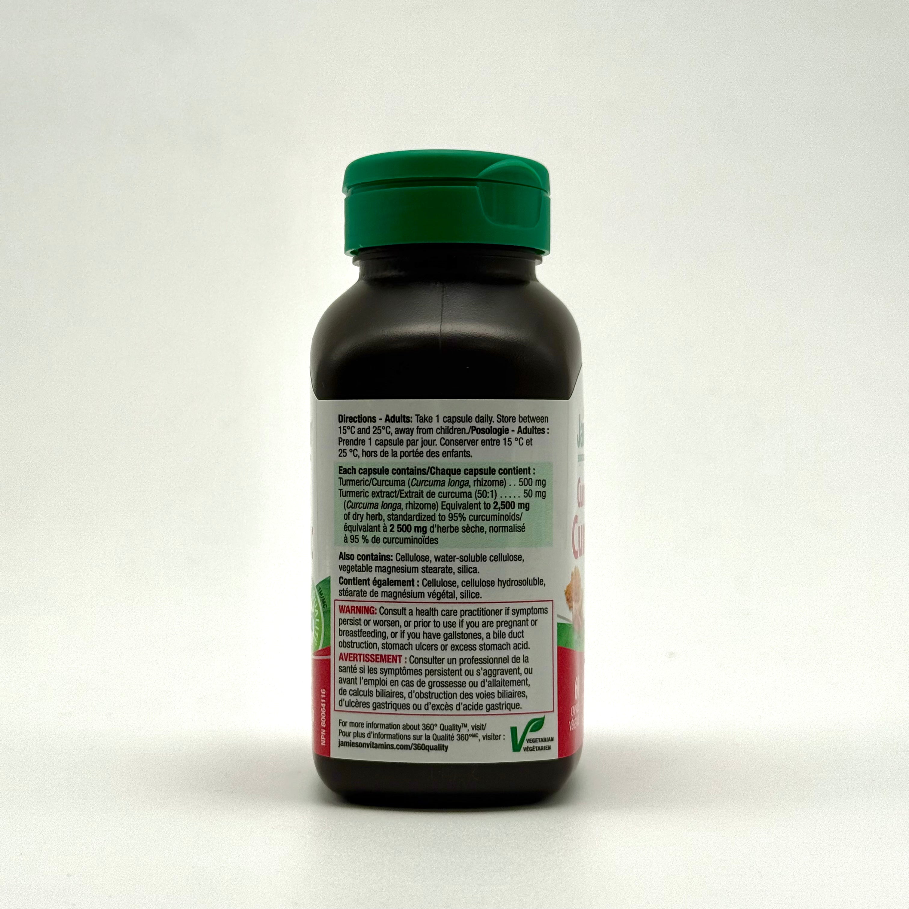 Jamieson Curcumin Turmeric 550 mg  60 caps - جاميسون كركمين كركم 550 ملغ ٦٠ كبسولة