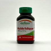 Jamieson Folic Acid 400 mcg – 200 Tablets -جاميسون حمض الفوليك 400 ميكروغرام – 200 قرص