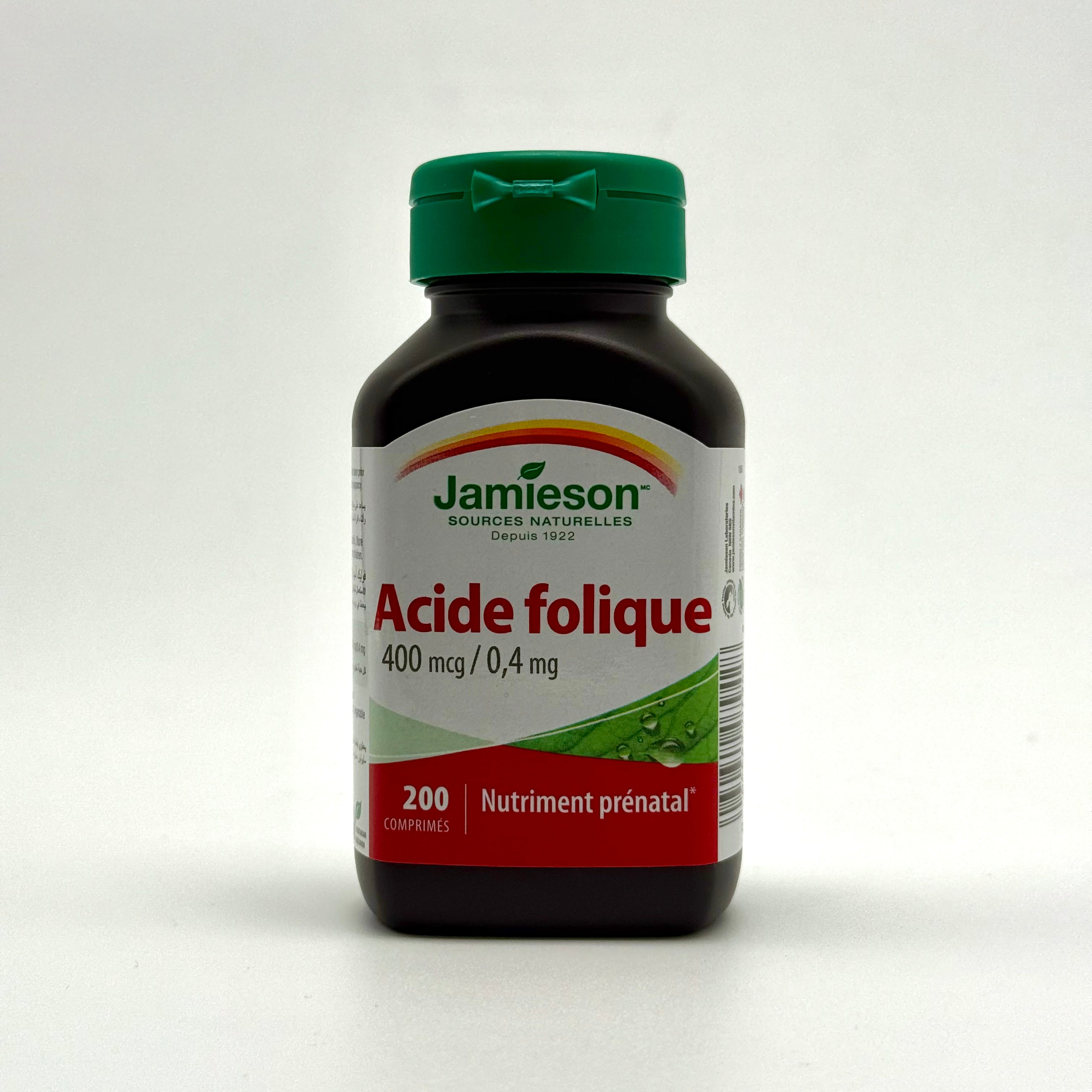 Jamieson Folic Acid 400 mcg – 200 Tablets -جاميسون حمض الفوليك 400 ميكروغرام – 200 قرص