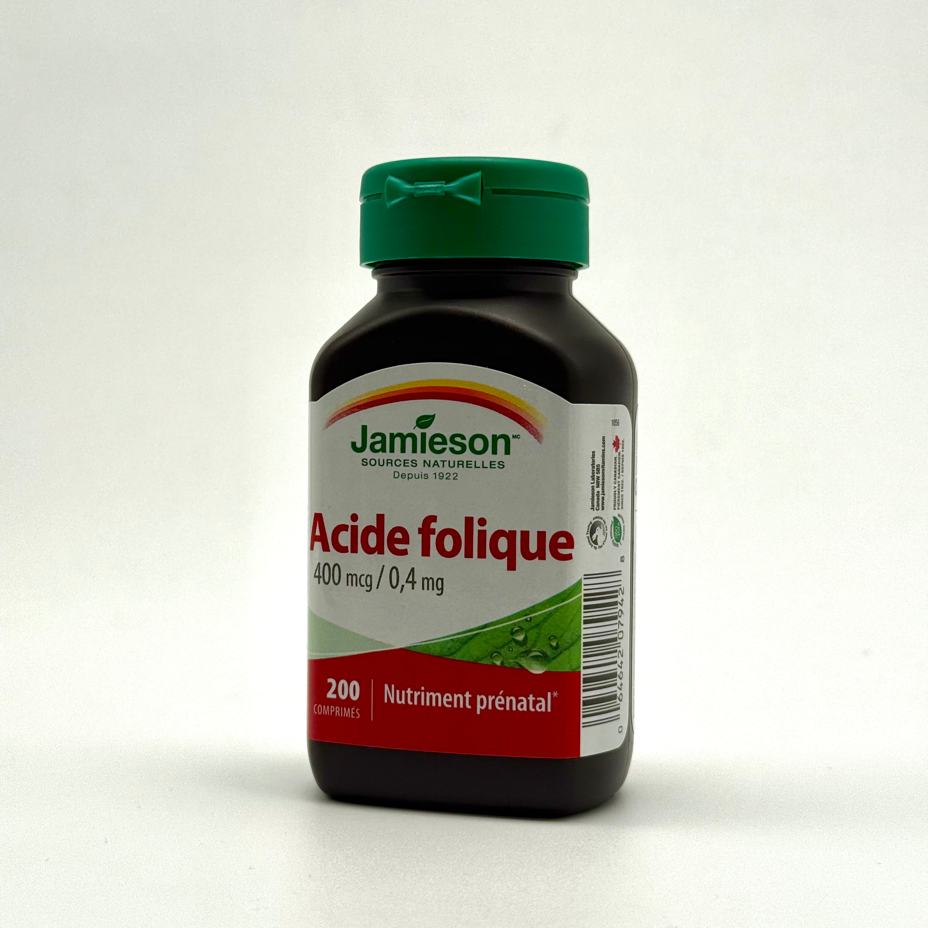 Jamieson Folic Acid 400 mcg – 200 Tablets -جاميسون حمض الفوليك 400 ميكروغرام – 200 قرص