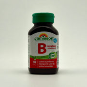 Jamieson B Complex + Vitamin C | Natural Energy & Immune Support – 100 Caplets جاميسون بي كومبلكس + فيتامين سي | دعم الطاقة والمناعة – 100 كبسولة