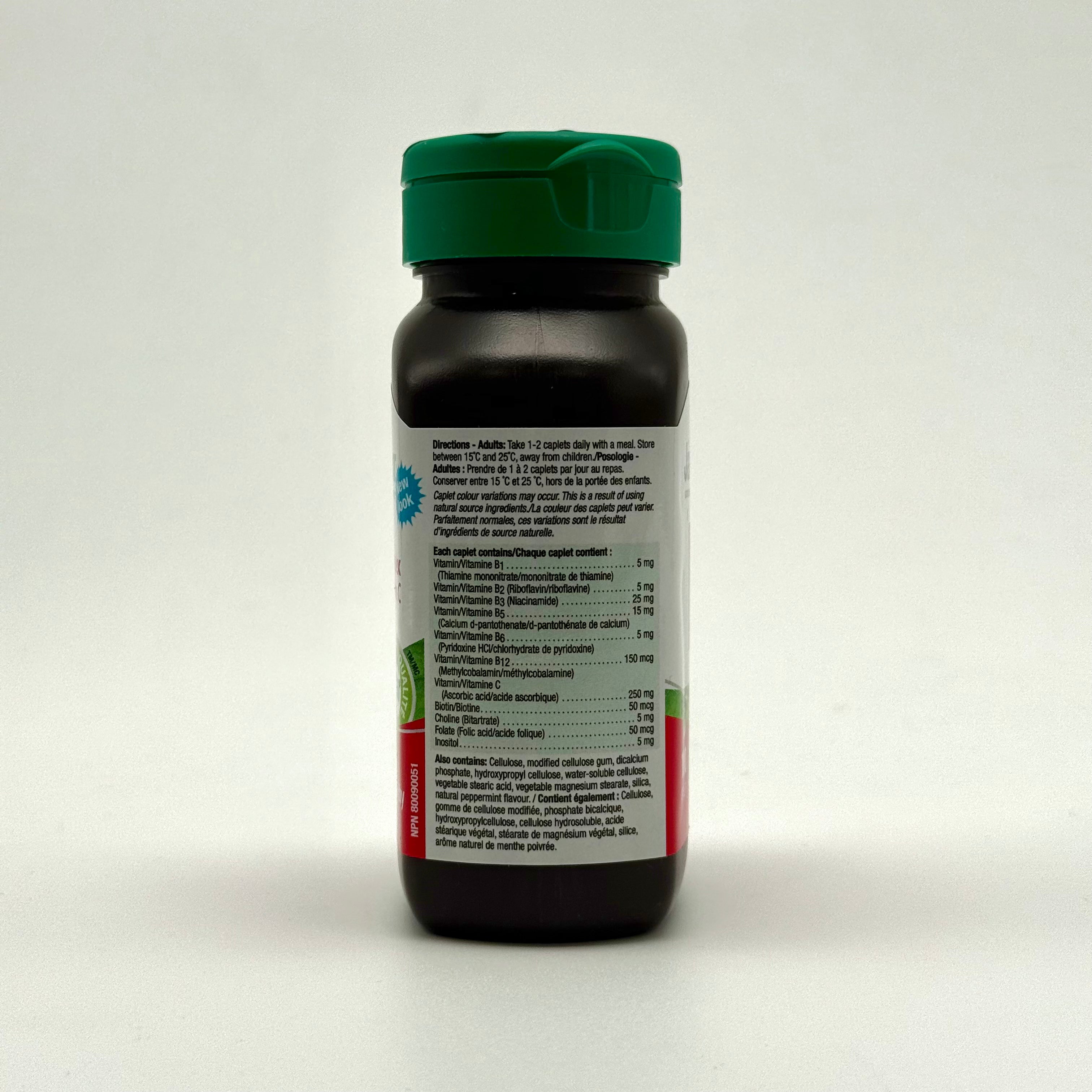 Jamieson B Complex + Vitamin C | Natural Energy & Immune Support – 100 Caplets جاميسون بي كومبلكس + فيتامين سي | دعم الطاقة والمناعة – 100 كبسولة