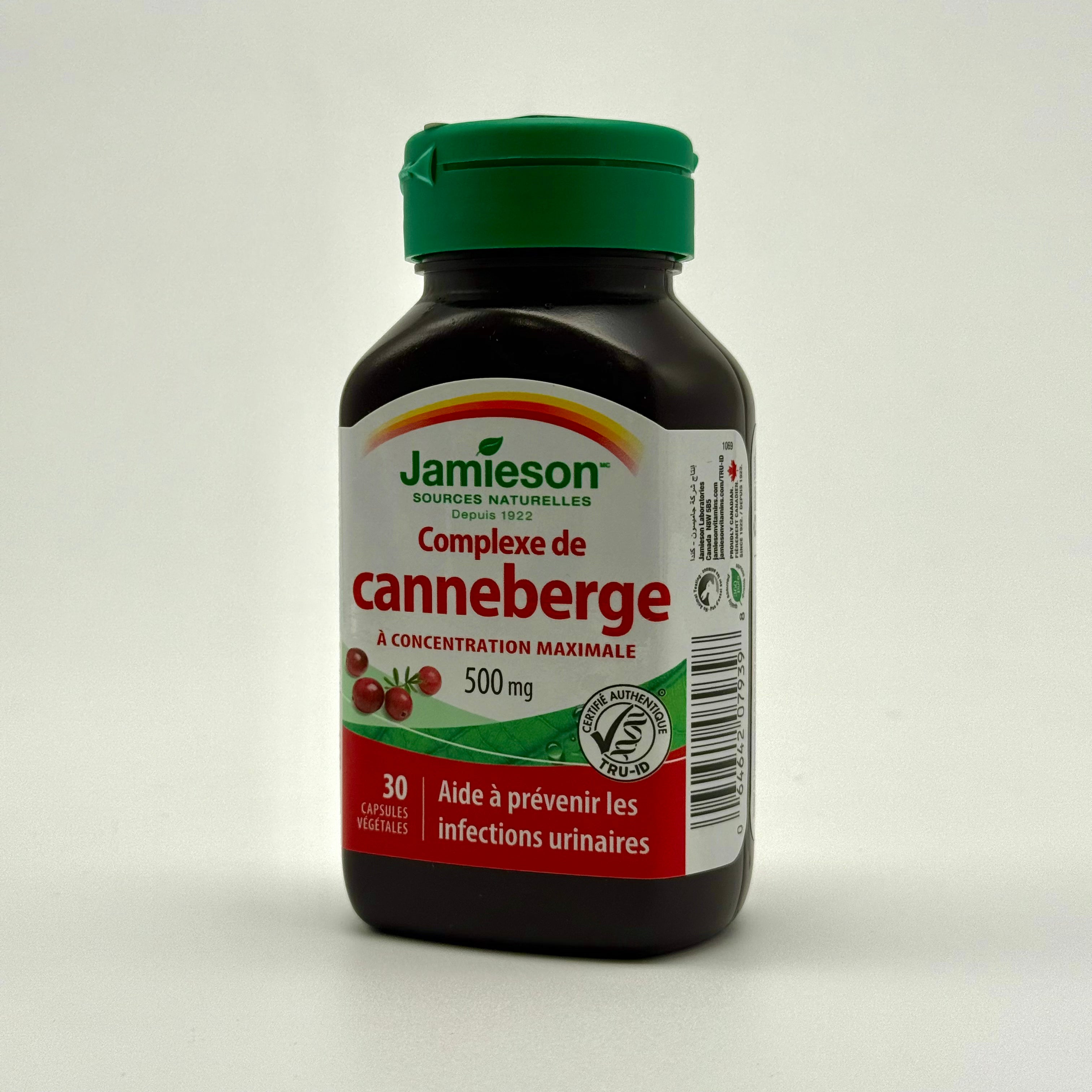 Jamieson Cranberry Complex | Maximum Concentrate with D-Mannose – 30 Vegetarian Capsules جاميسون كرانبيري كومبلكس | تركيز عالي مع دي-مانوز – 30 كبسولة نباتية