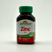 amieson Zinc 25 mg | High Absorption Immune & Skin Support – 100 Tablets جاميسون زنك 25 ملغ | دعم المناعة والبشرة عالي الامتصاص – 100 قرص