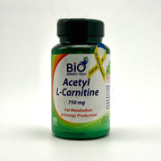 Bio Acetyl L-Carnitine 750 mg | Fat Metabolism & Energy Support | 90 Capsules بايو أسيتيل إل-كارنتين 750 ملغ | دعم حرق الدهون والطاقة – 90 كبسولة