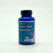 Astra Folic Acid 1 mg | Prenatal Supplement | 120 Tablets -  أسترا فوليك أسيد 1 ملغ | مكمل غذائي قبل وأثناء الحمل – 120 تابلت