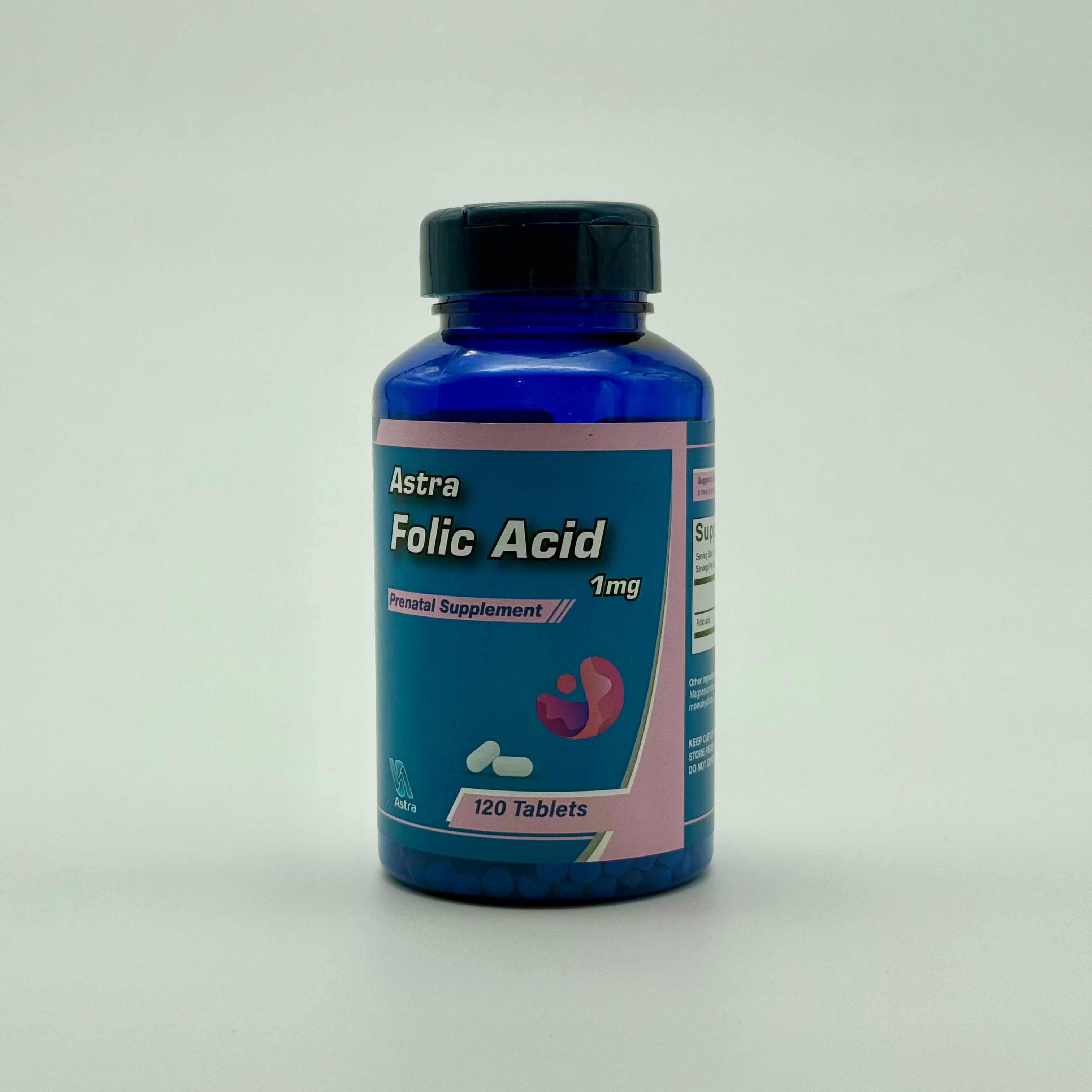 Astra Folic Acid 1 mg | Prenatal Supplement | 120 Tablets -  أسترا فوليك أسيد 1 ملغ | مكمل غذائي قبل وأثناء الحمل – 120 تابلت