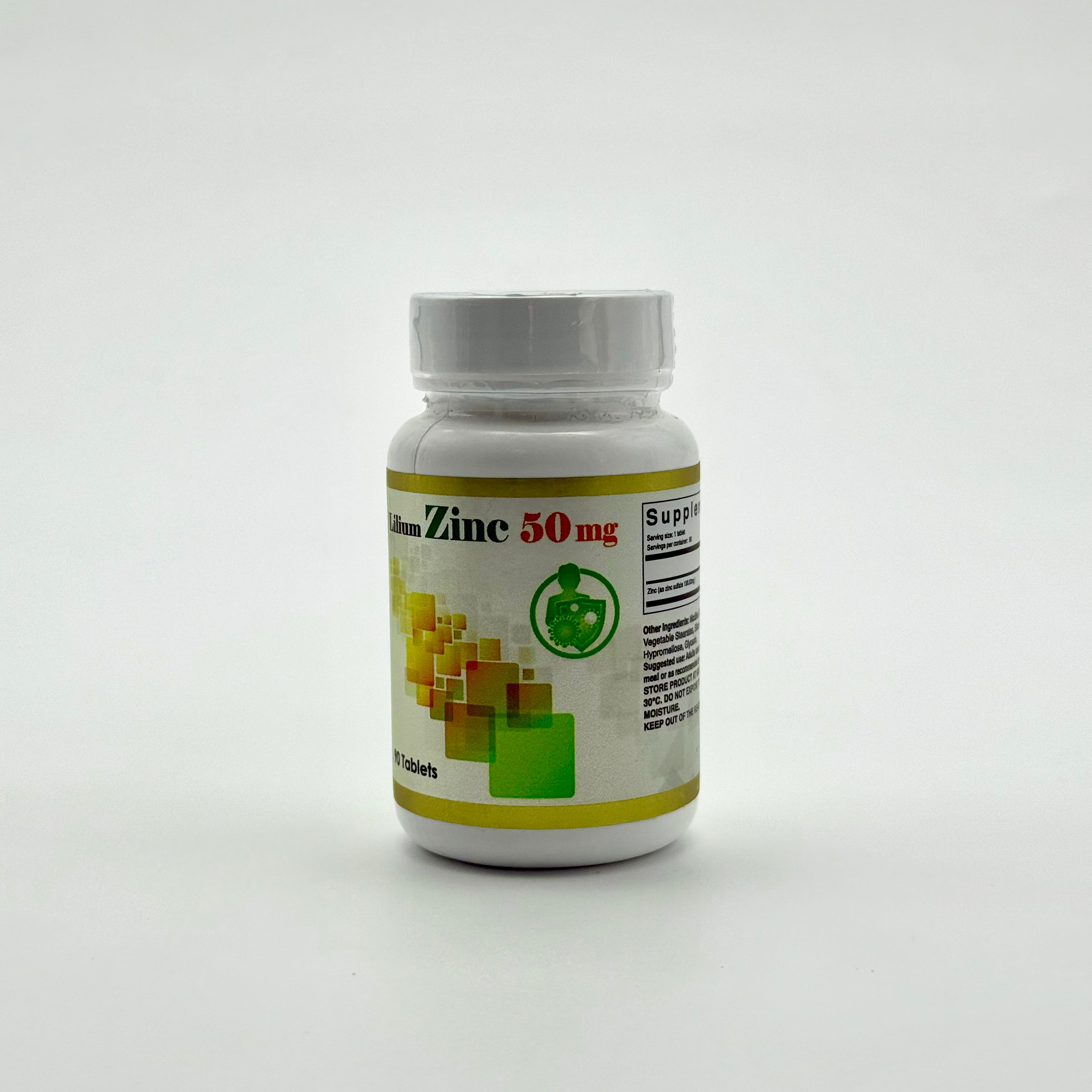 Lilium Zinc 50 mg | Immune, Skin & Hair Support – 90 Tablets ليليوم زنك 50 مجم | دعم المناعة والبشرة والشعر – 90 قرص