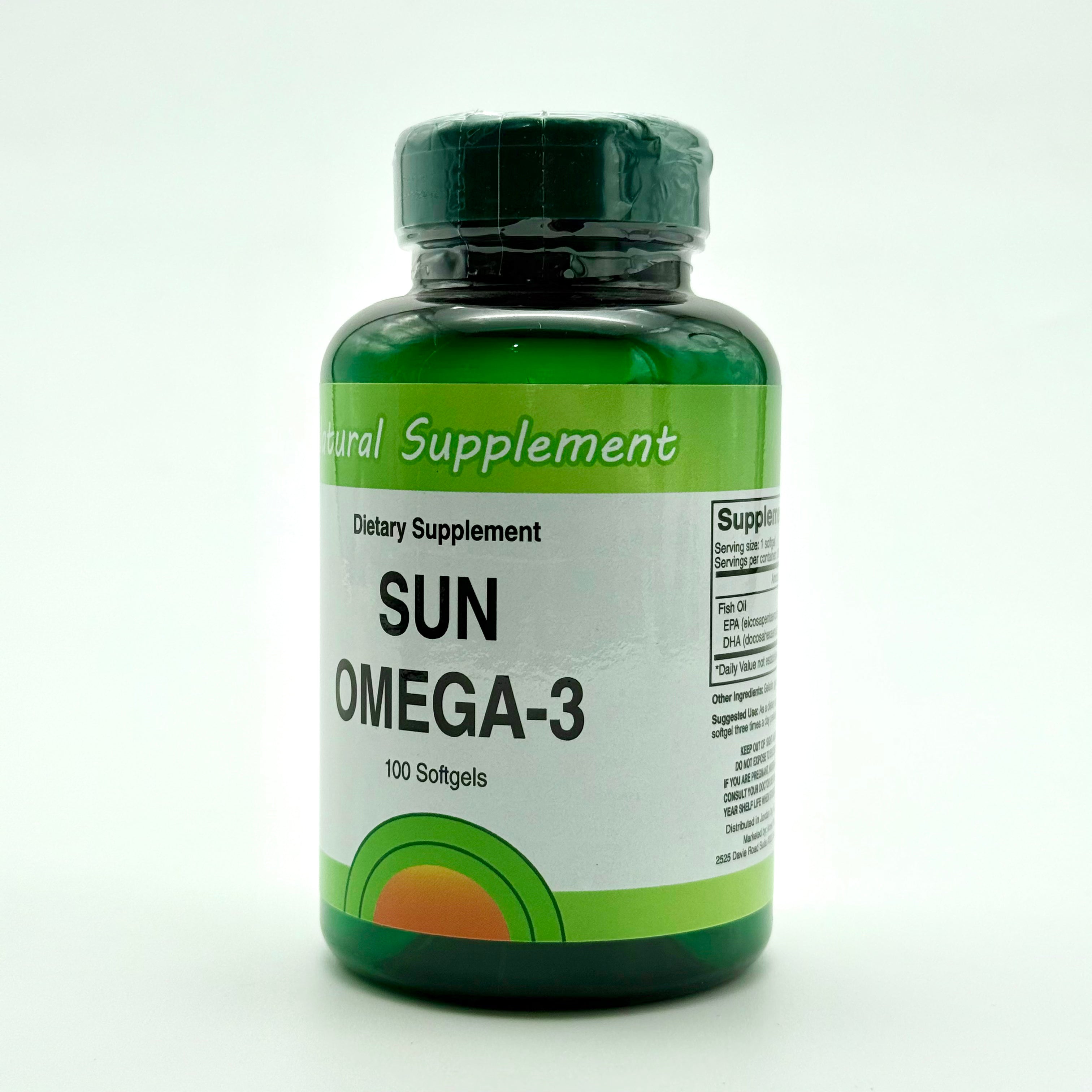 Sun Naturals Sun Omega 3 | 100 Softgels صن ناتشورال أوميغا 3 | 100 سوفتجيل