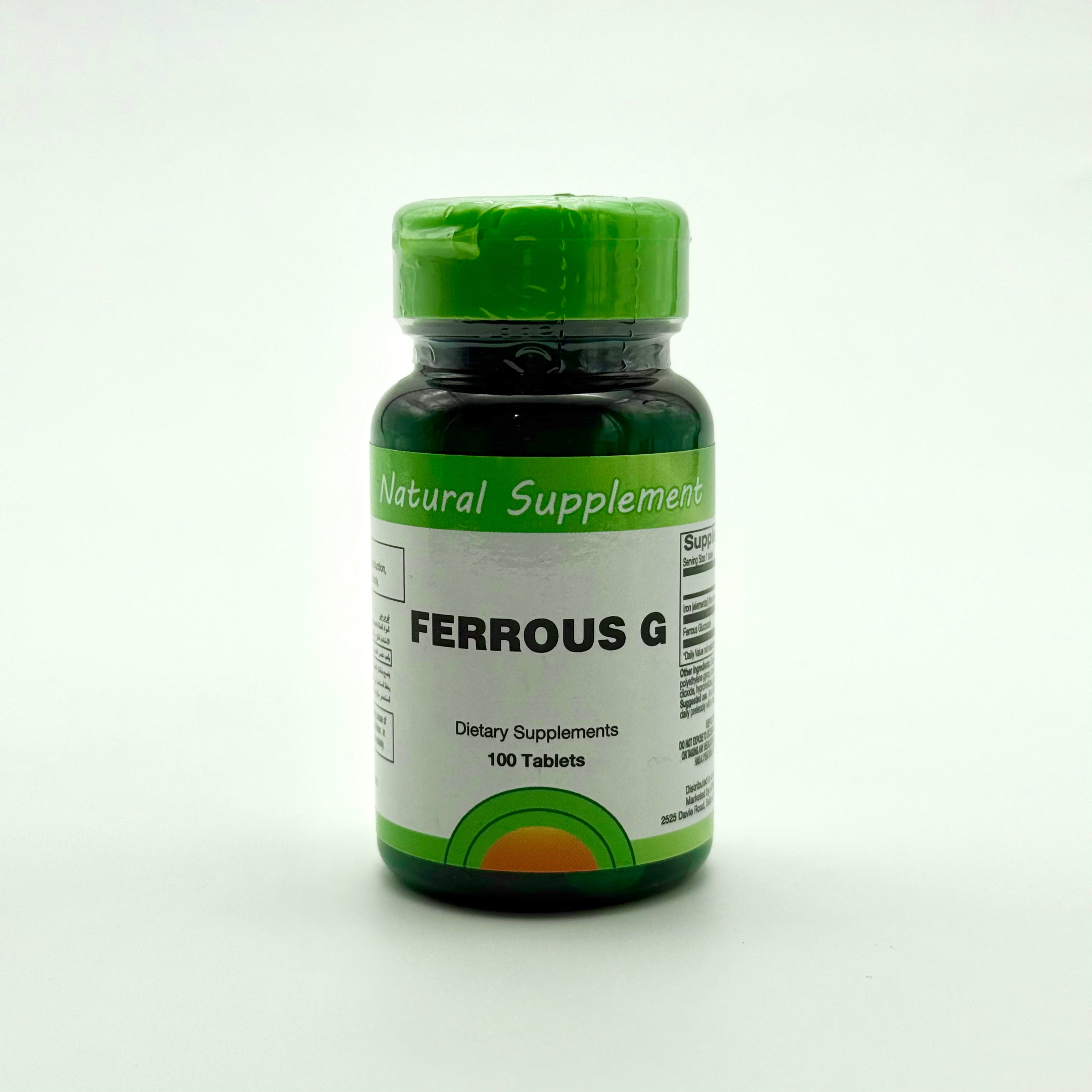 Sun Naturals Ferrous G 300 mg | 100 Tablets صن ناتشورال فيرويس جي 300 ملغ | 100 حبة