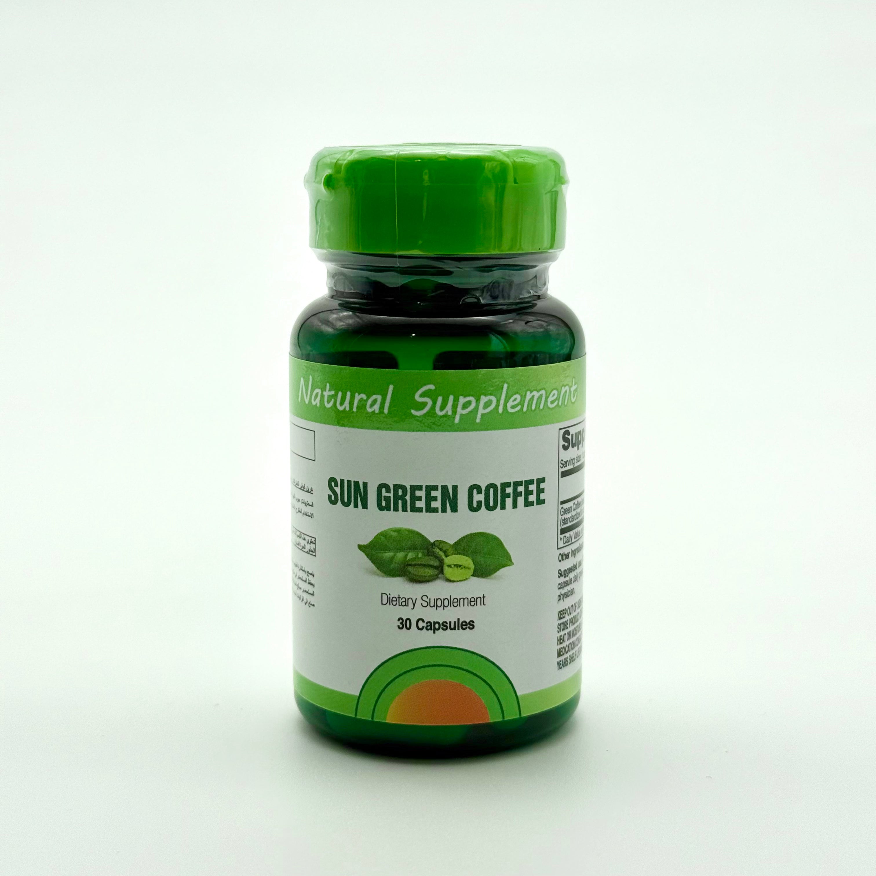 Sun Naturals Green Coffee 600 mg | 30 Capsules صن ناتشورال جرين كوفي 600 ملغ | 30 كبسولة