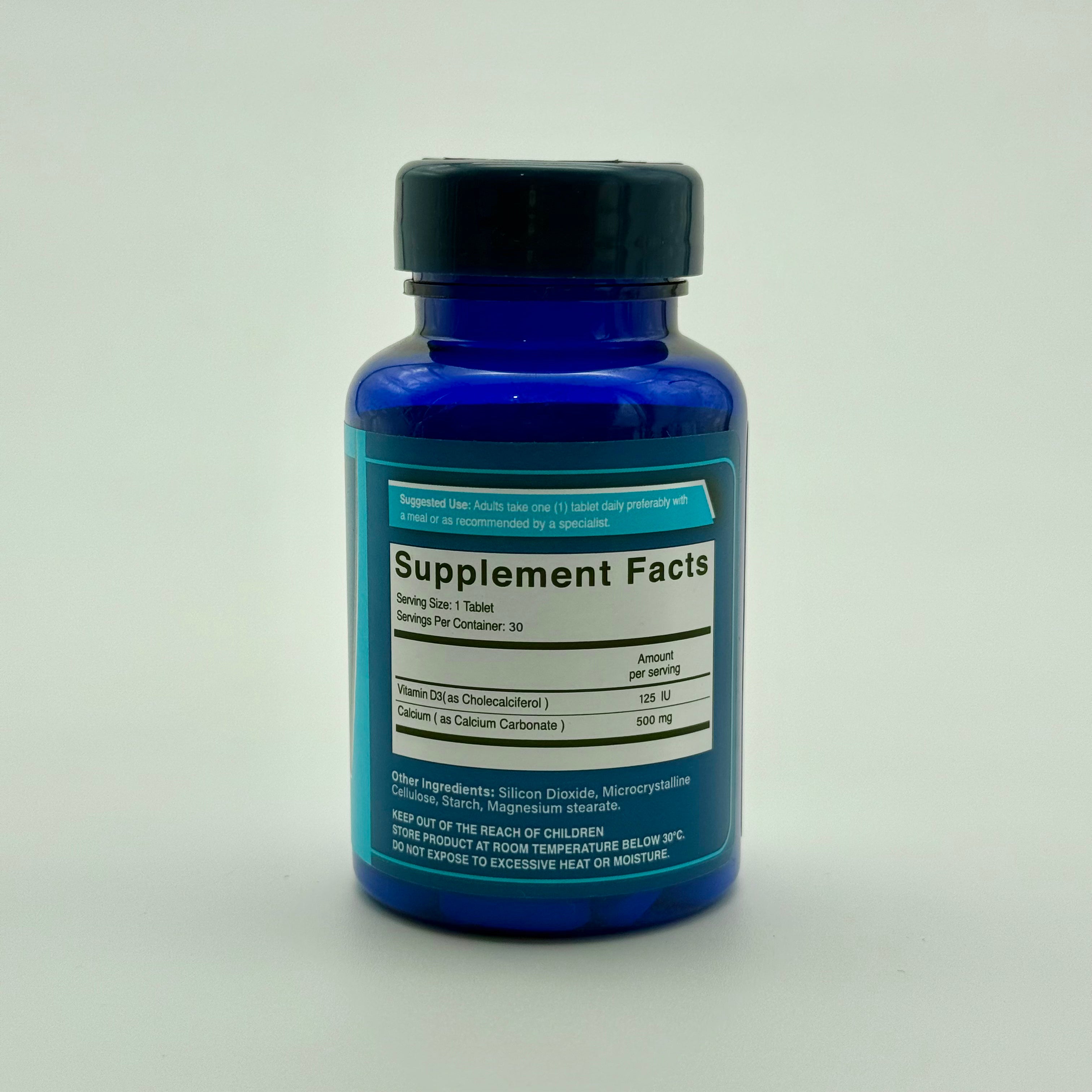 Astra Cal Plus D3 500 mg Calcium + 125 IU Vitamin D3 | 30 Tablets أسترا كال بلس دي3 500 ملغ كالسيوم + 125 وحدة فيتامين د3 | 30 حبة