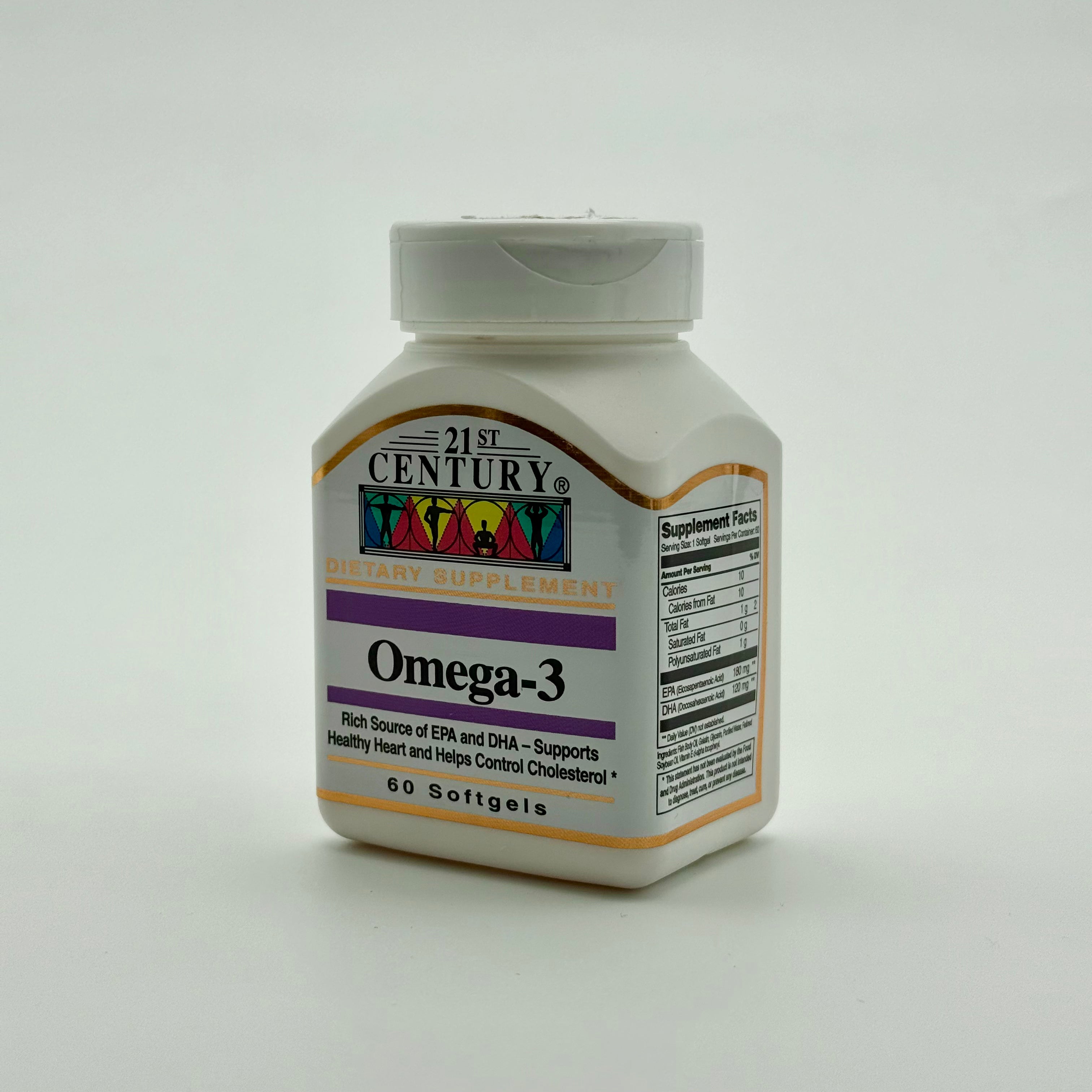 21st Century Omega-3 1000 mg | 60 Softgels أوميغا 3 من 21st Century 1000 ملغ | 60 كبسولة جيلاتينية