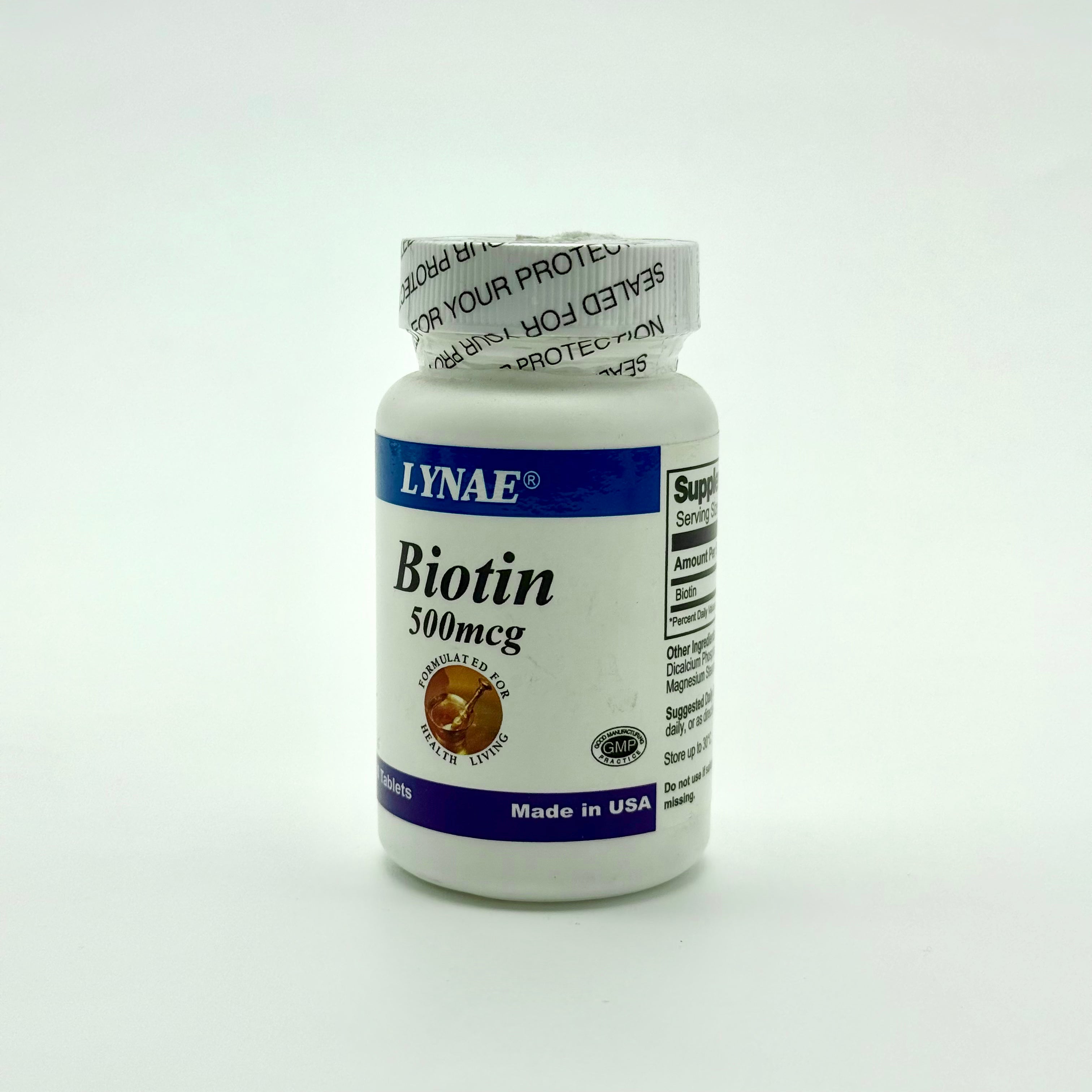 Lynae Biotin 500mcg | 30 Tablets لينا بيوتين 500 ميكروغرام | 30 قرص