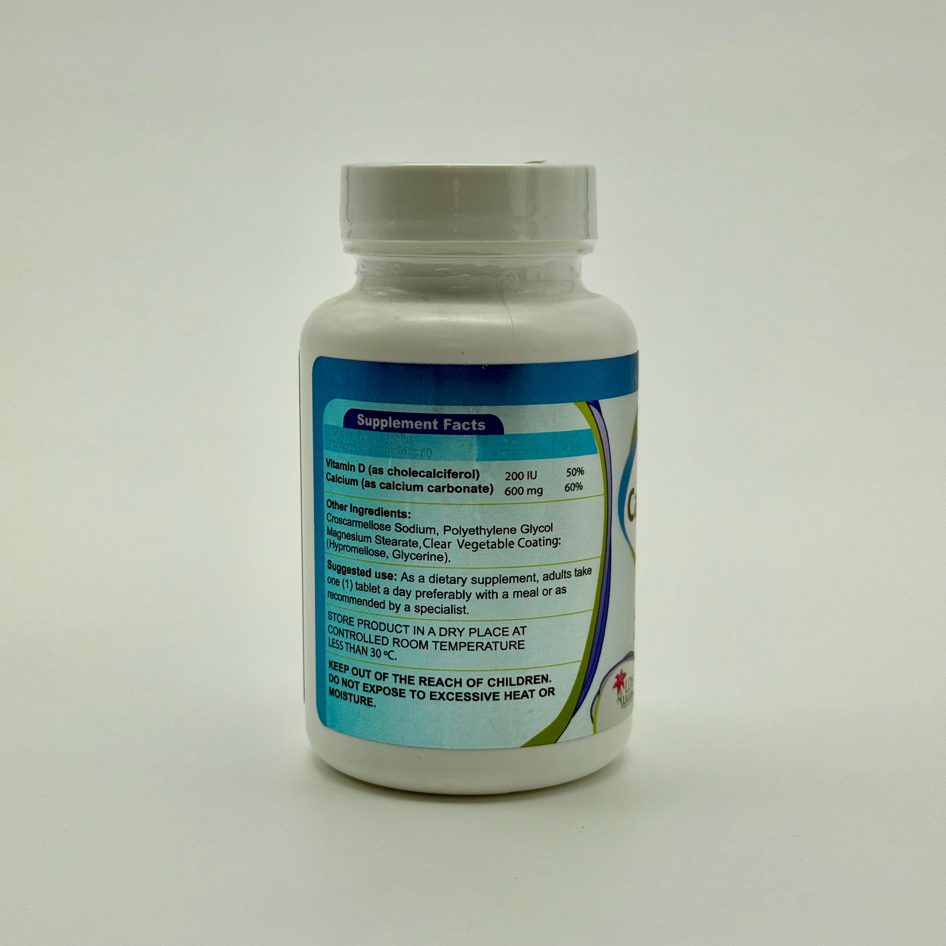 Lilium Calcium + D3 | 60 Tablets ليليوم كالسيوم + فيتامين د3 | 60 حبة