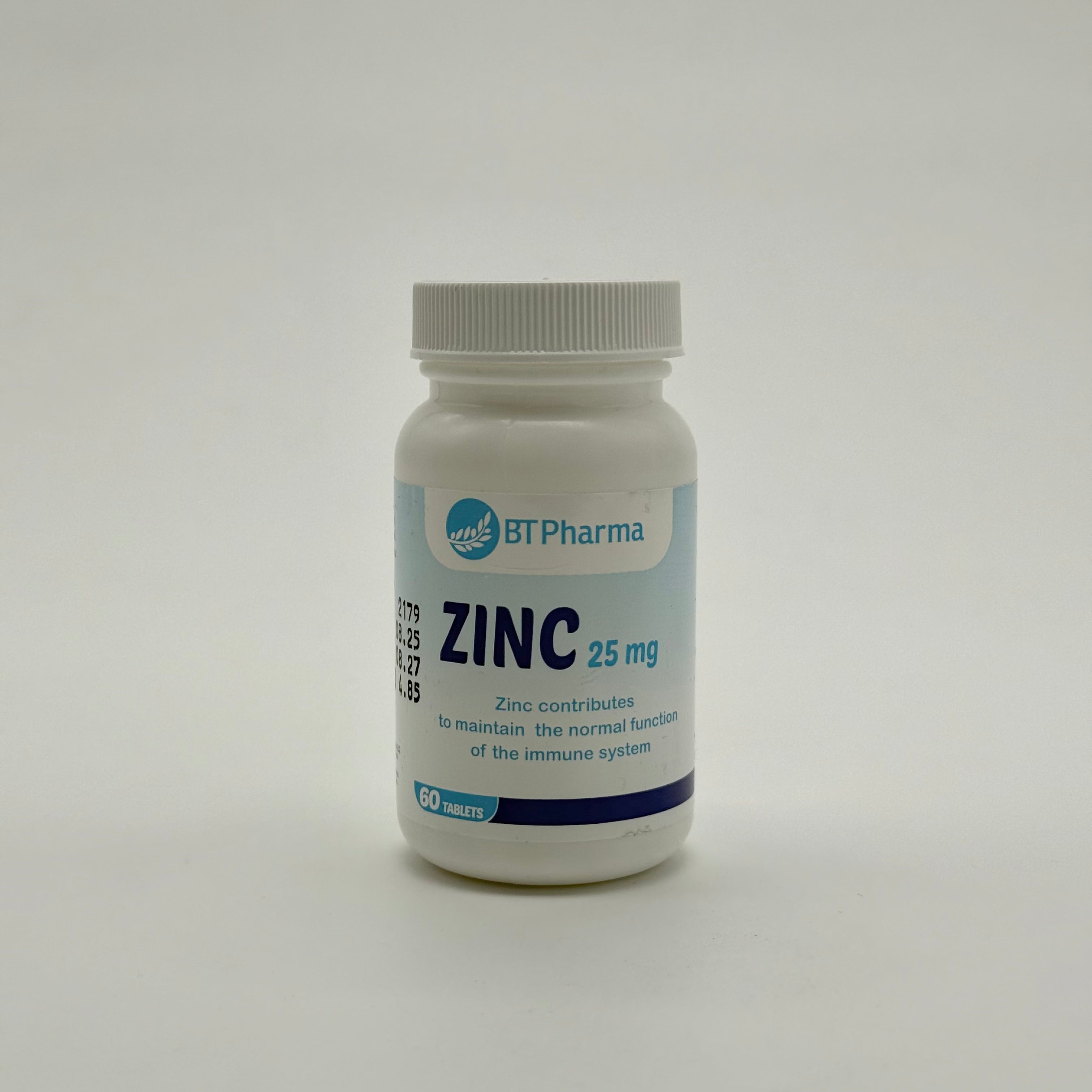 BT Pharma Zinc 25 mg | 60 Tablets بي تي فارما زنك 25 ملغ | 60 قرص