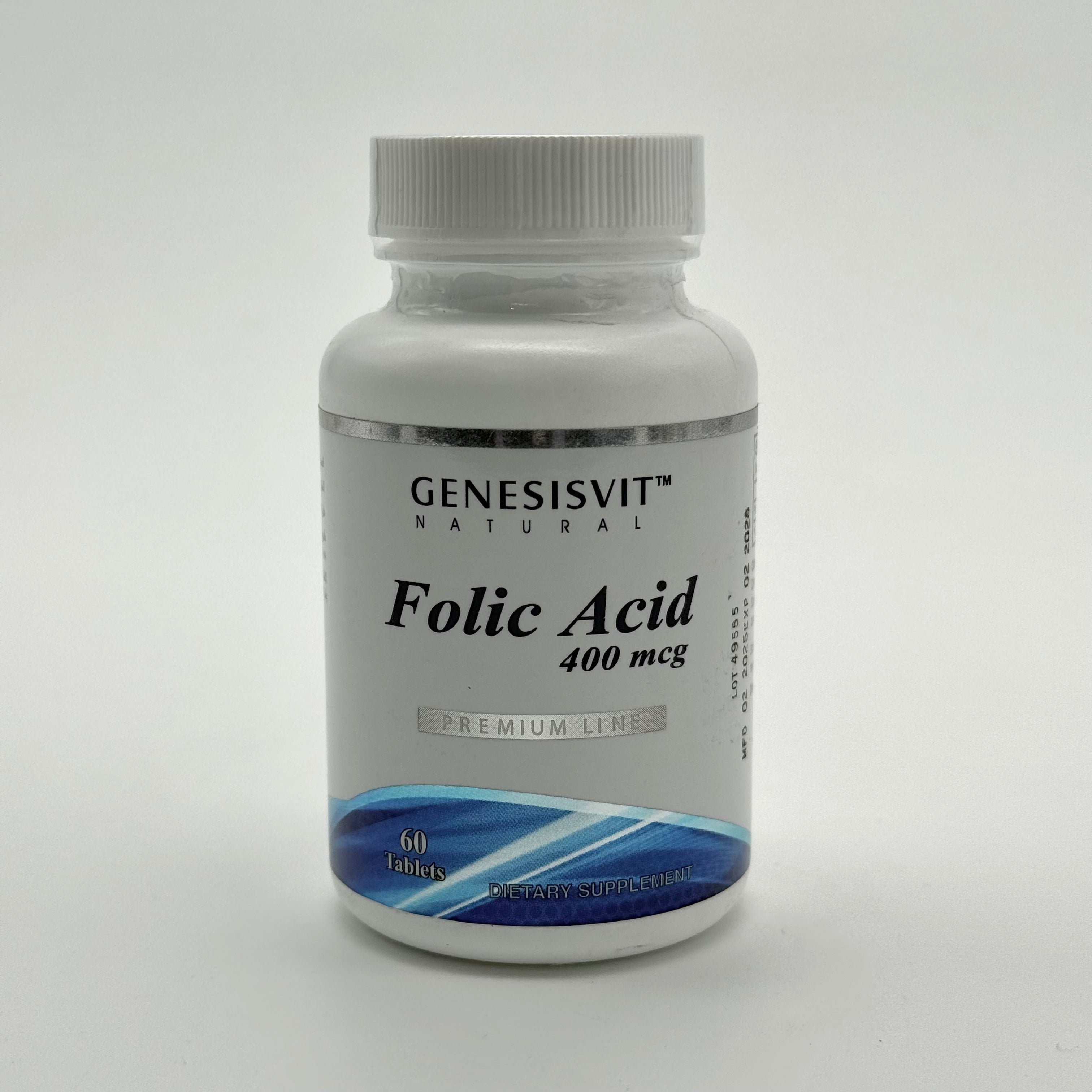 Genesisvit Folic Acid 400mcg Tablet 60 جينيسسفِت فوليك أسيد 400 مكغ | 60 قرص