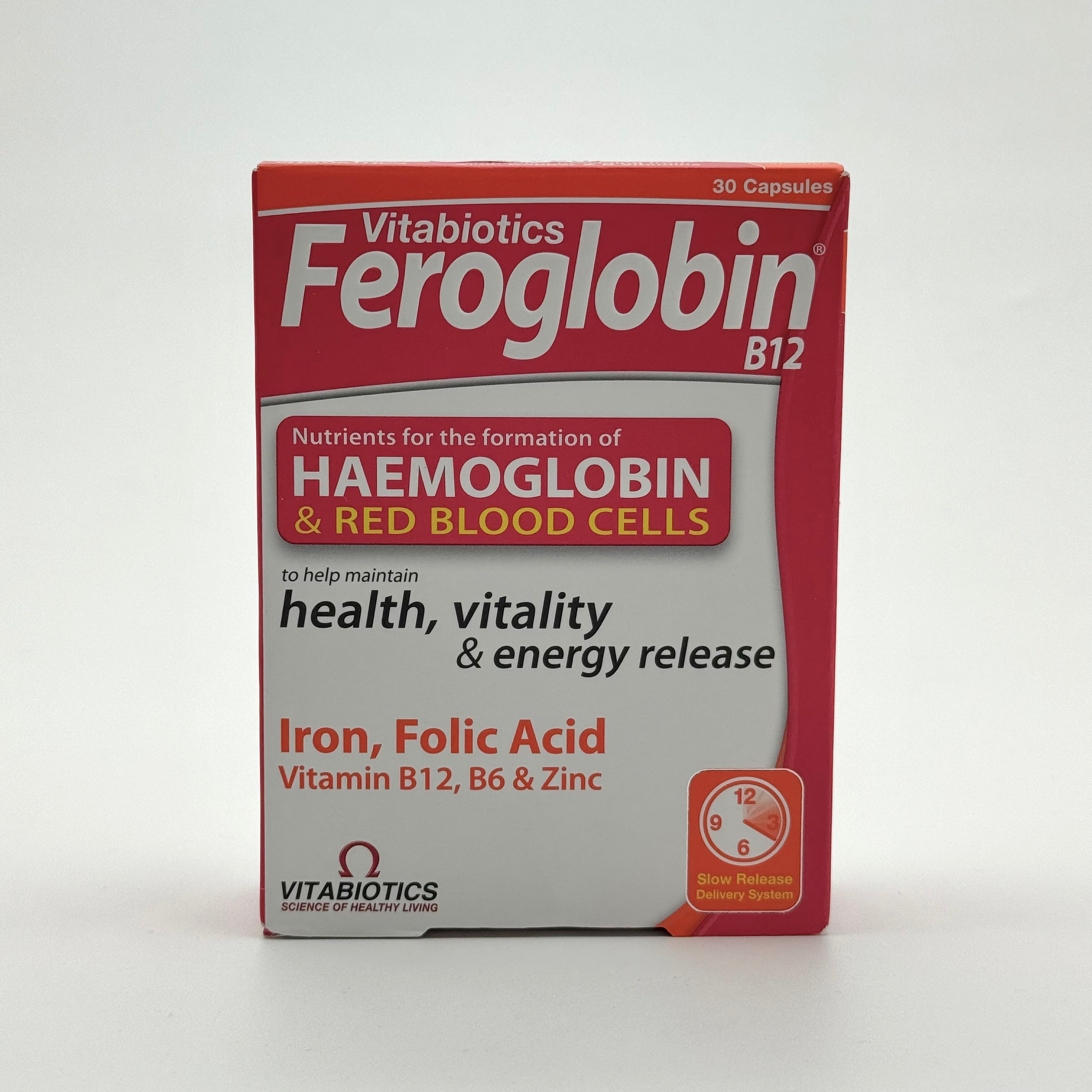 Vitabiotic Feroglobin 30 Capsules فيتابيوتيك فيروجلوبين 30 كبسولة