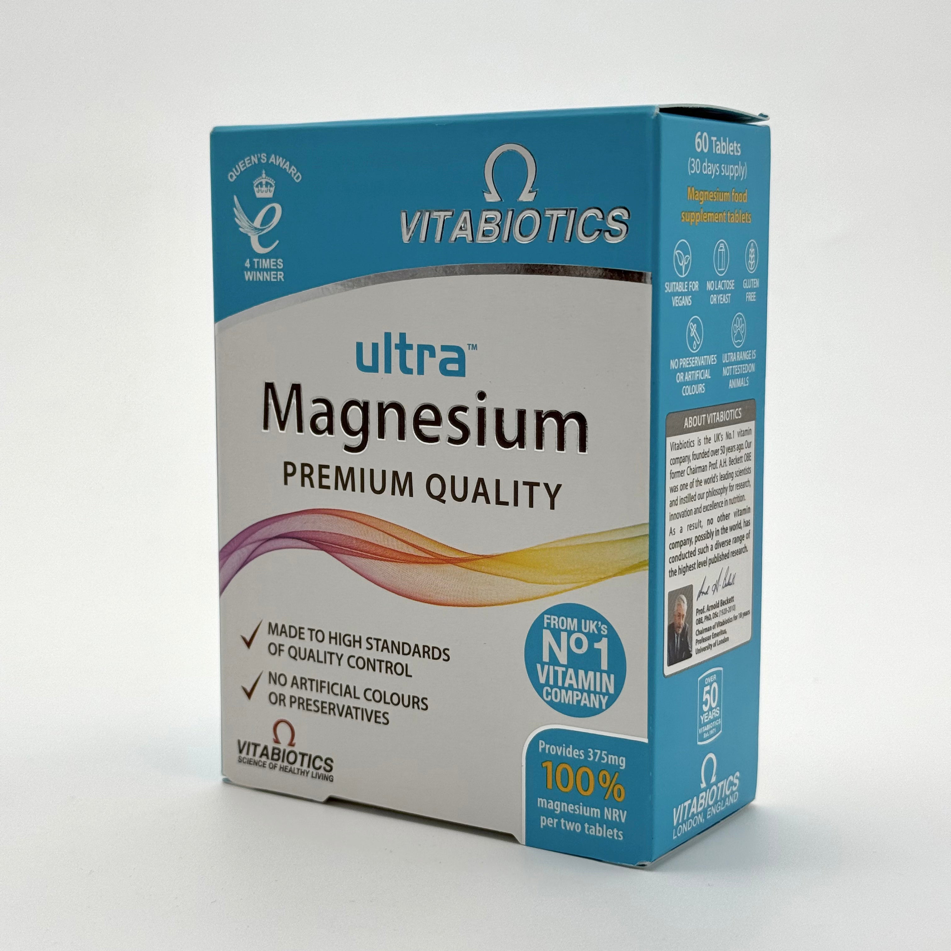 Vitabiotics Ultra Magnesium 60 Tablets فيتابيوتيكس ألترا ماغنيسيوم 60 قرص