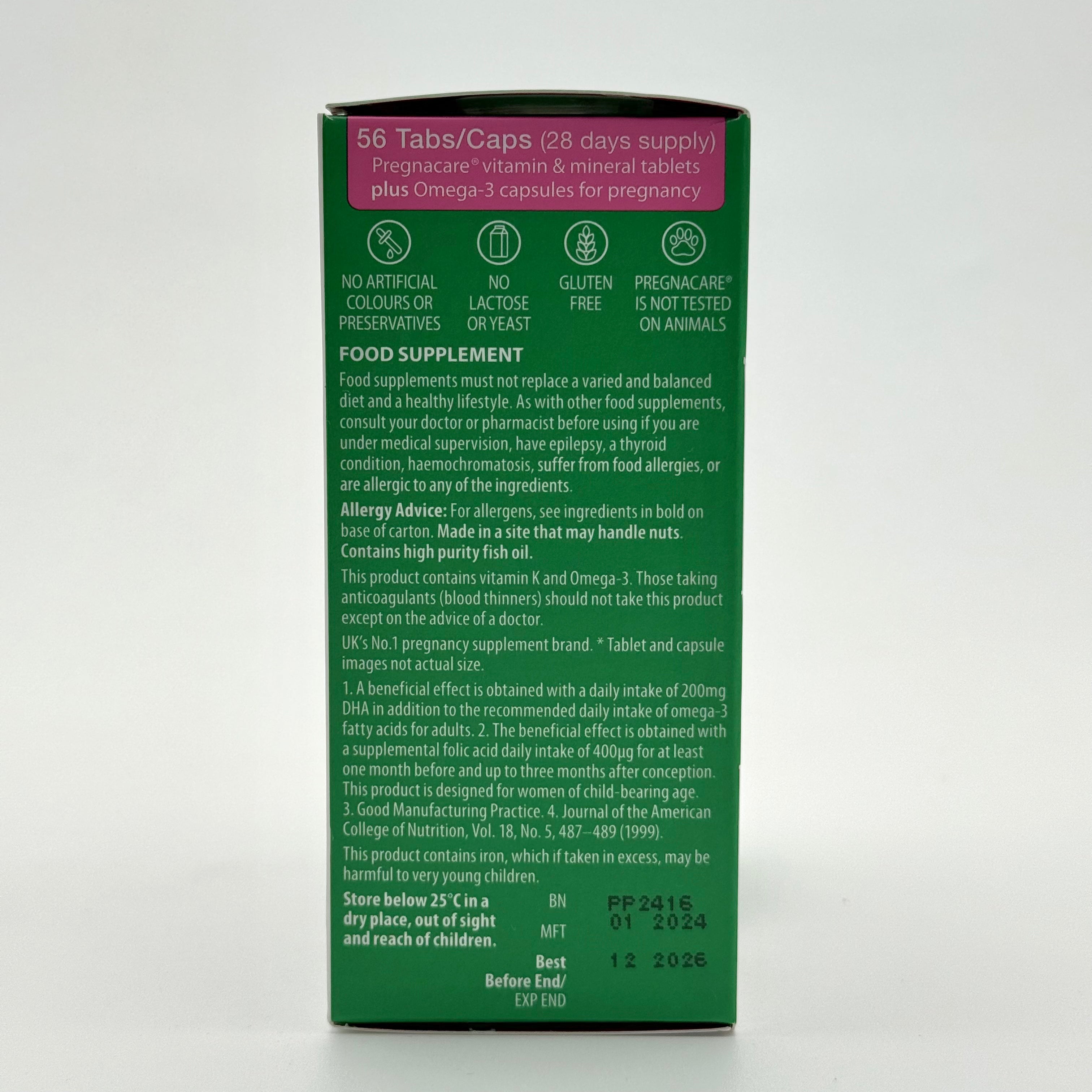 Vitabiotics Pregnacare Plus 56 Tablets/Capsules فيتابيوتيكس برجنكير بلس 56 قرص/كبسولة