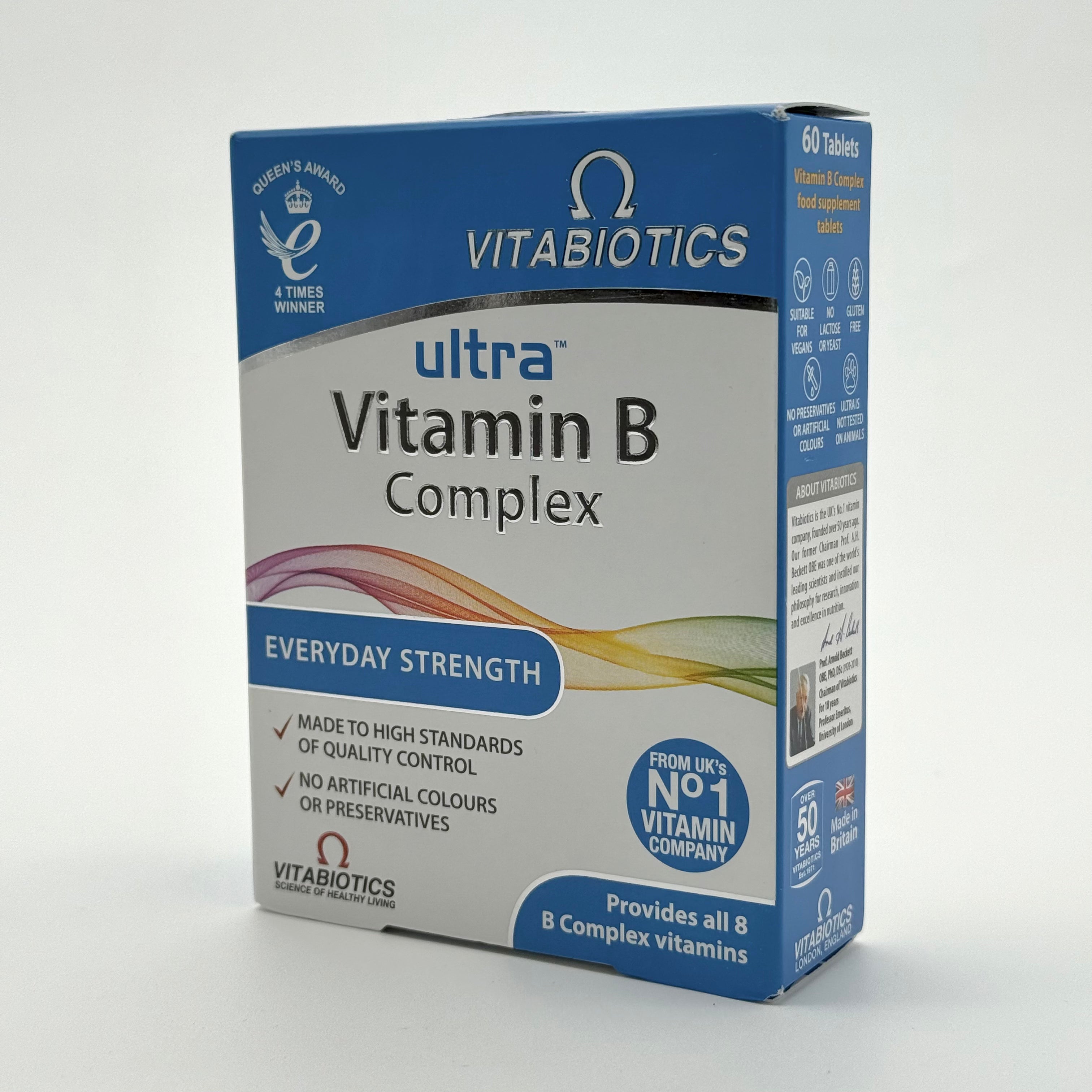 Vitabiotics Ultra Vitamin B Complex 60 Tablets فيتابيوتيكس الترا فيتامين ب كومبلكس 60 قرص