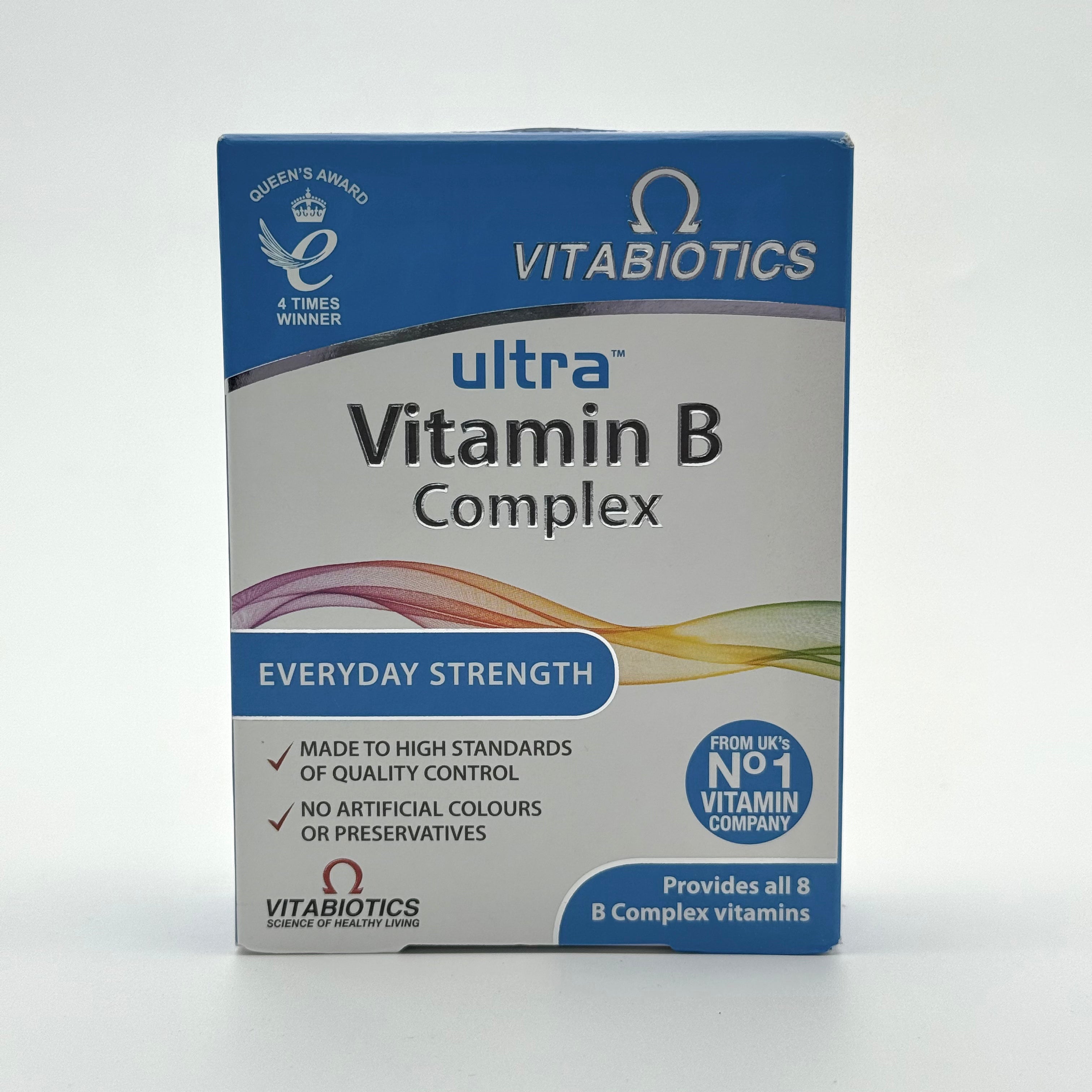 Vitabiotics Ultra Vitamin B Complex 60 Tablets فيتابيوتيكس الترا فيتامين ب كومبلكس 60 قرص
