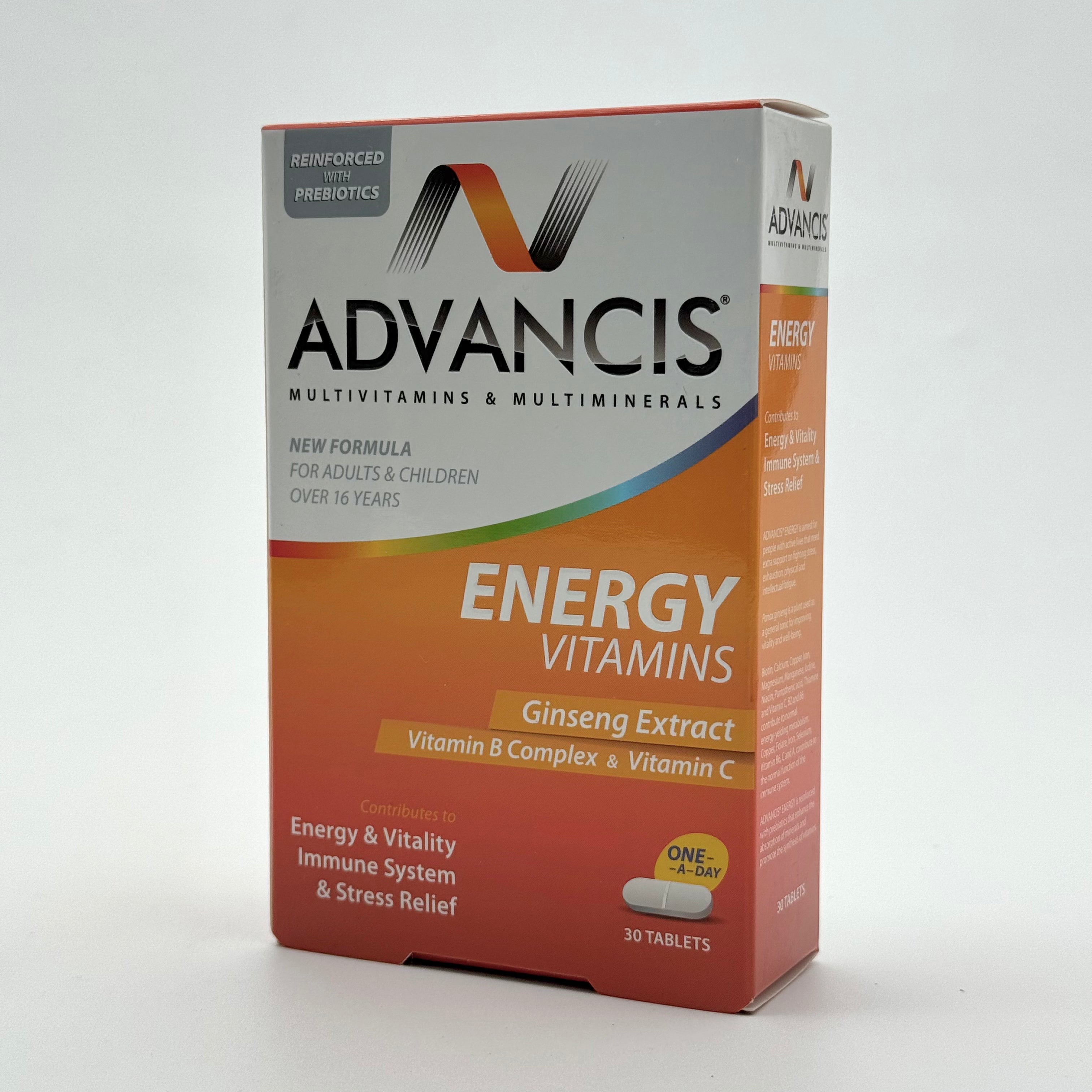 Advancis Energy Vitamins 30 Tablets أدفانسيس إنيرجي فيتامينز 30 قرص
