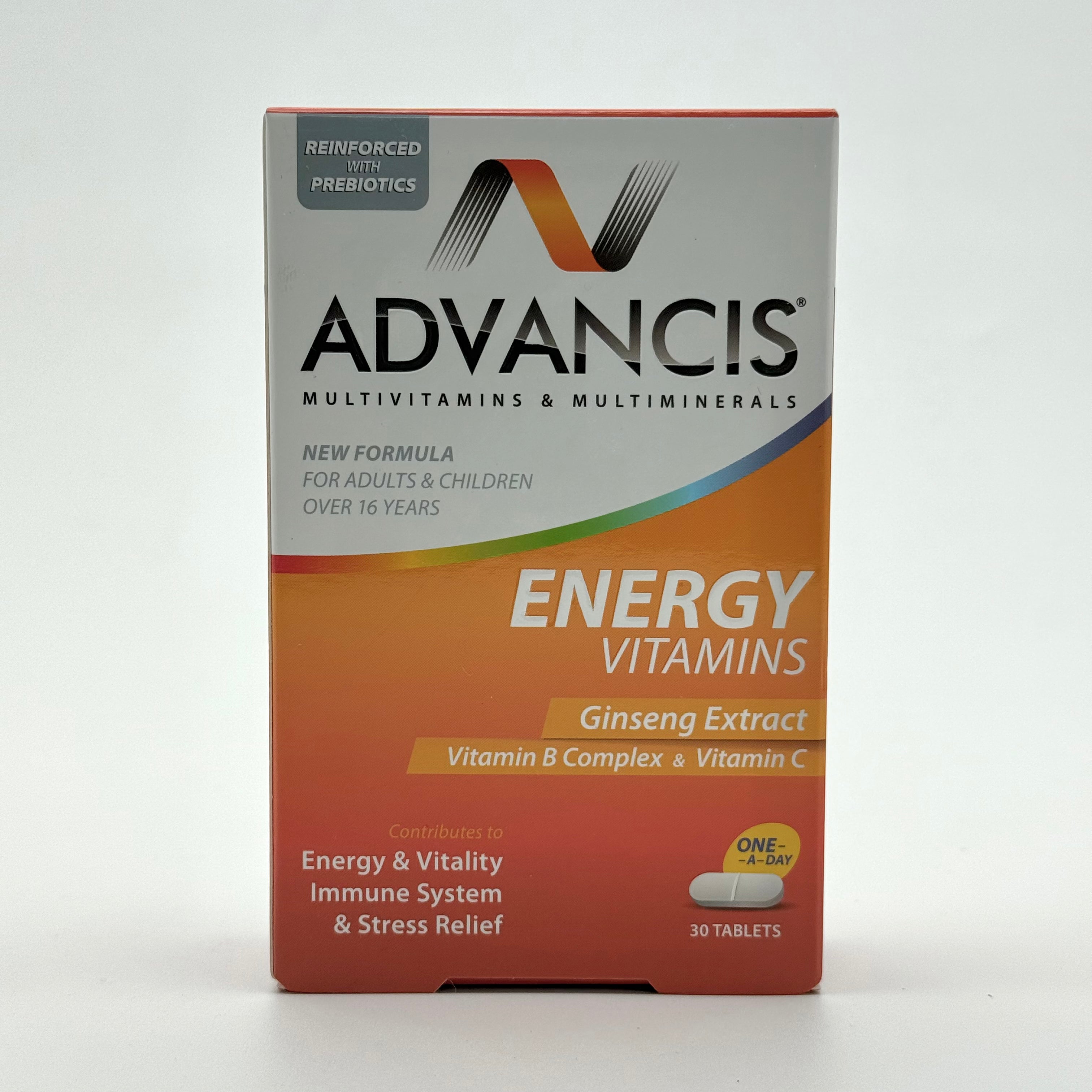 Advancis Energy Vitamins 30 Tablets أدفانسيس إنيرجي فيتامينز 30 قرص