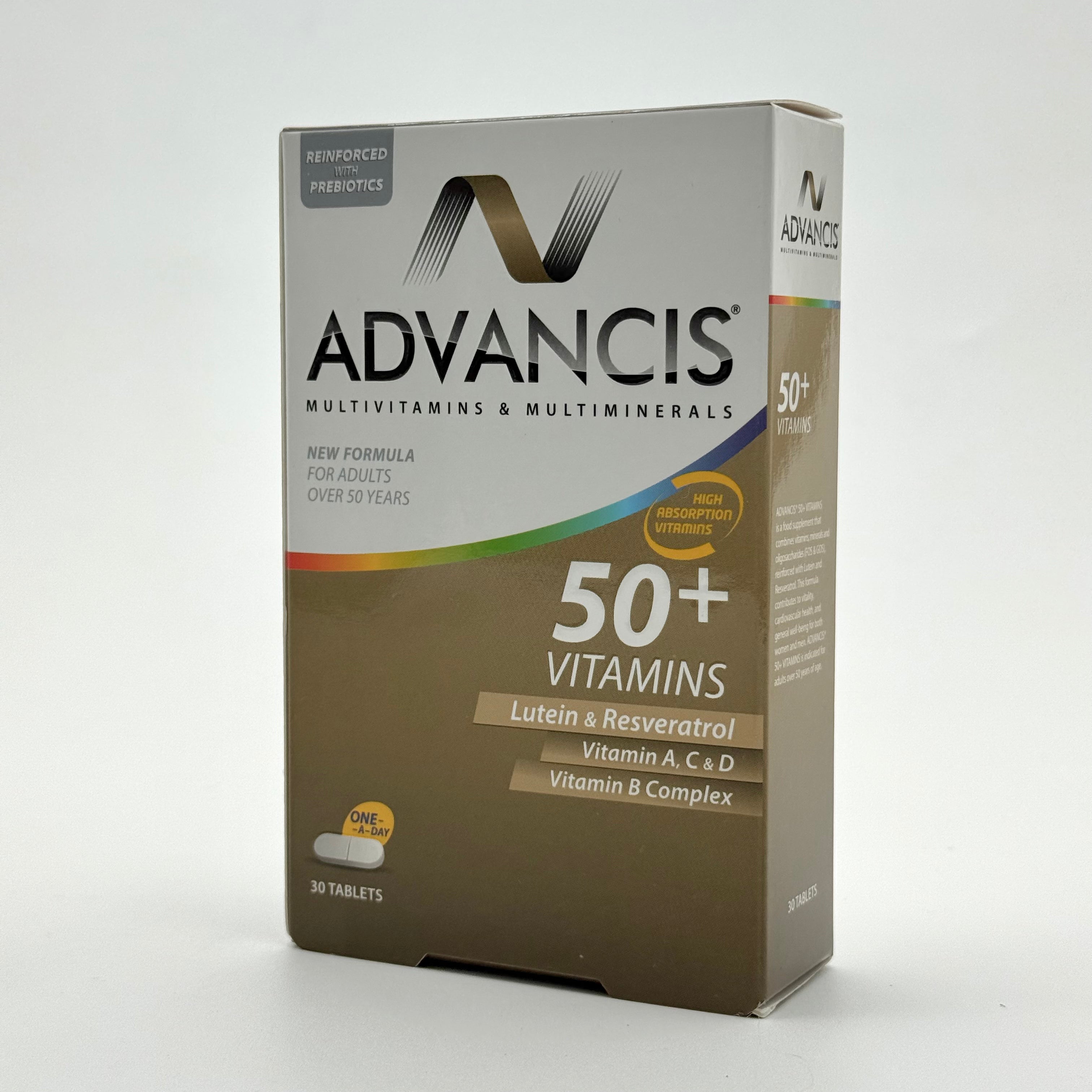 Advancis 50+ Vitamins 30 Tablets أدفانسيس 50+ فيتامنز 30 قرص