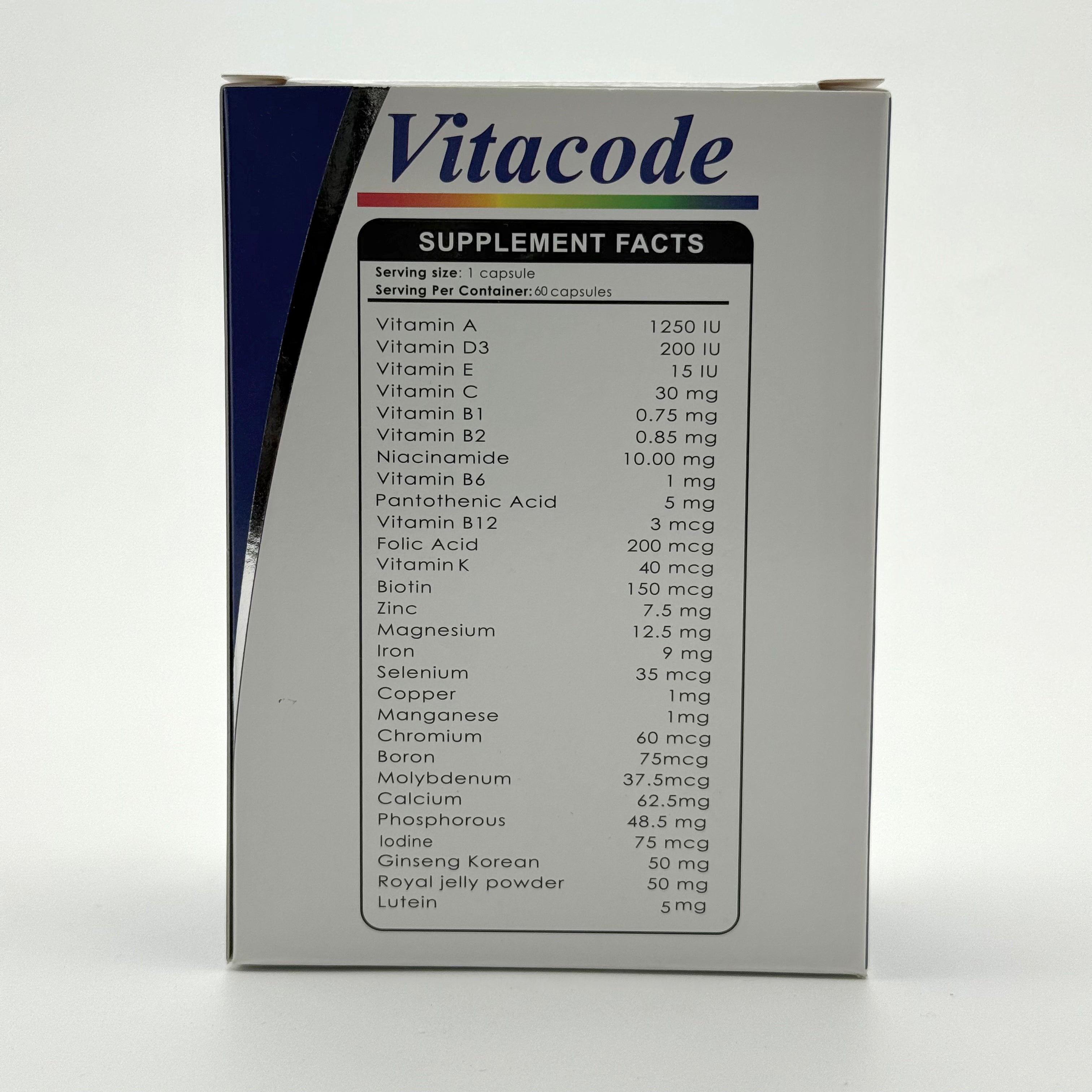 Vitacod Multivitamins & Minerals 60 Capsules فيتاكود مالتي فيتامينز ومعادن – 60 كبسولة