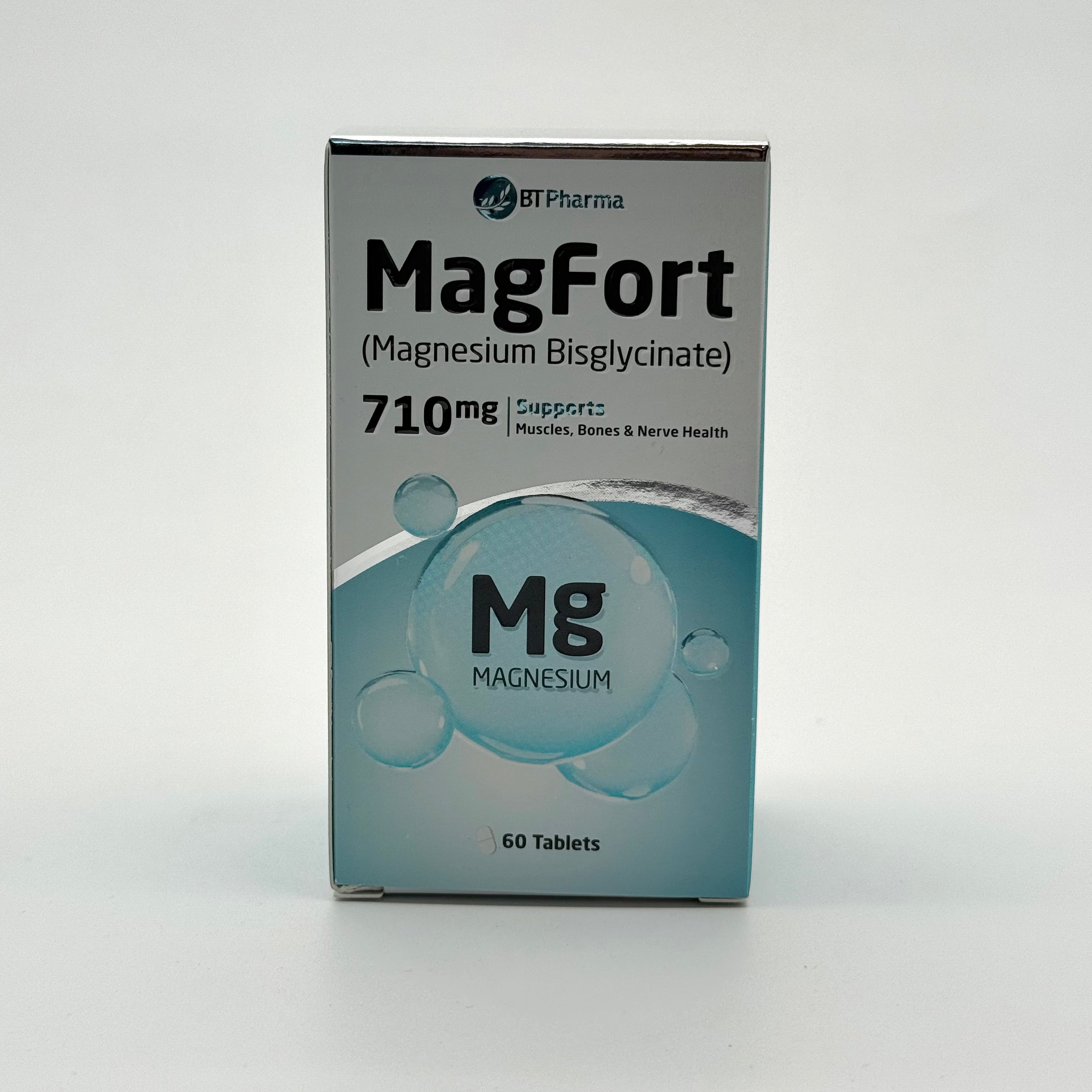 Bt Pharma Magfort Magnesium 710Mg 60Tab بي تي فارما ماغفورت مغنيسيوم 710 ملغ 60 قرص