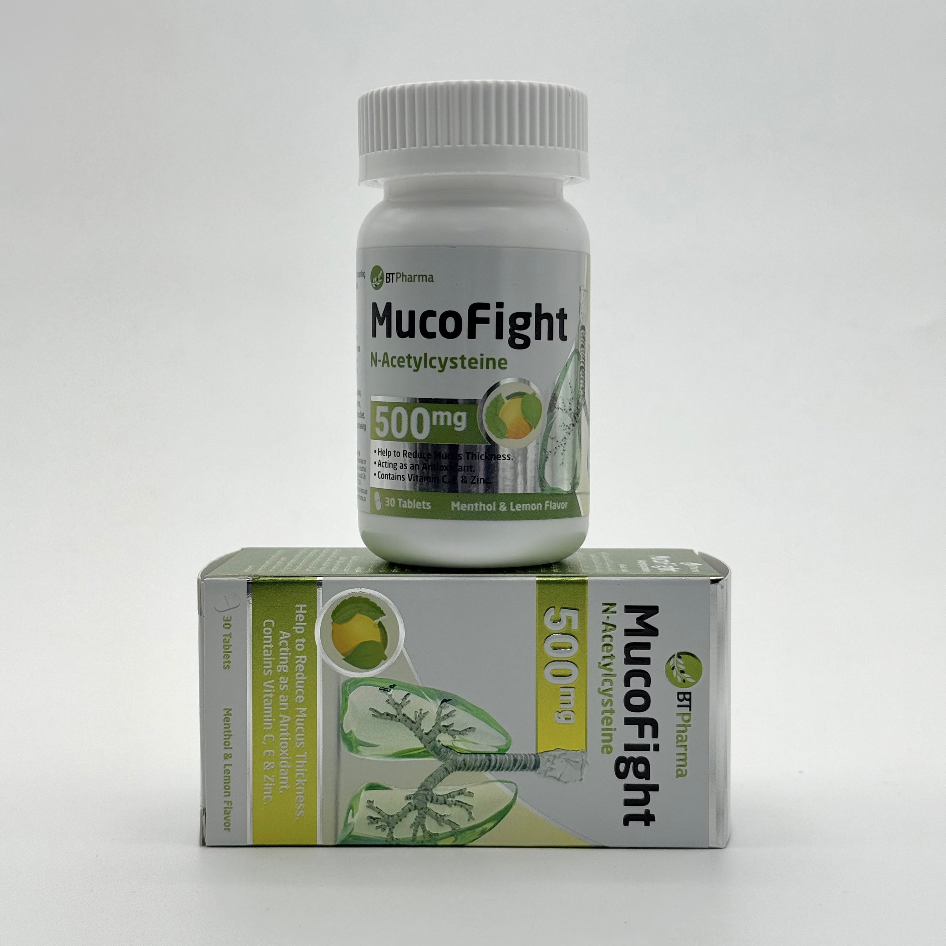 BTPharma Mucofight N-Acetylcystine بي تي فارما موكوفايت إن-أسيتيل سيستئين