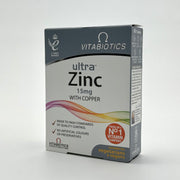 Vitabiotics Ultra Zinc 15 Mg 60 Tablets فيتابيوتيكس ألترا زنك 15 مجم 60 قرص