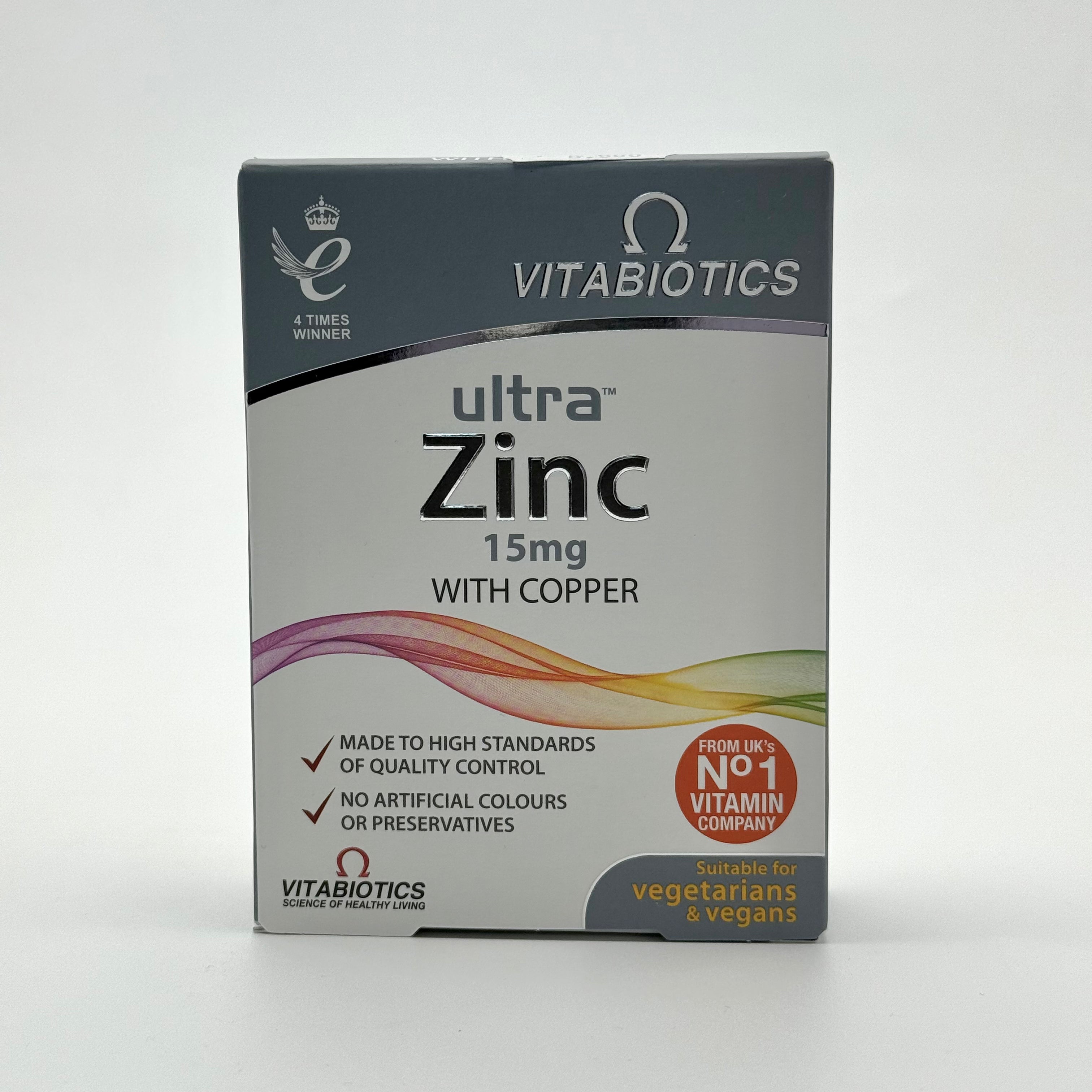 Vitabiotics Ultra Zinc 15 Mg 60 Tablets فيتابيوتيكس ألترا زنك 15 مجم 60 قرص