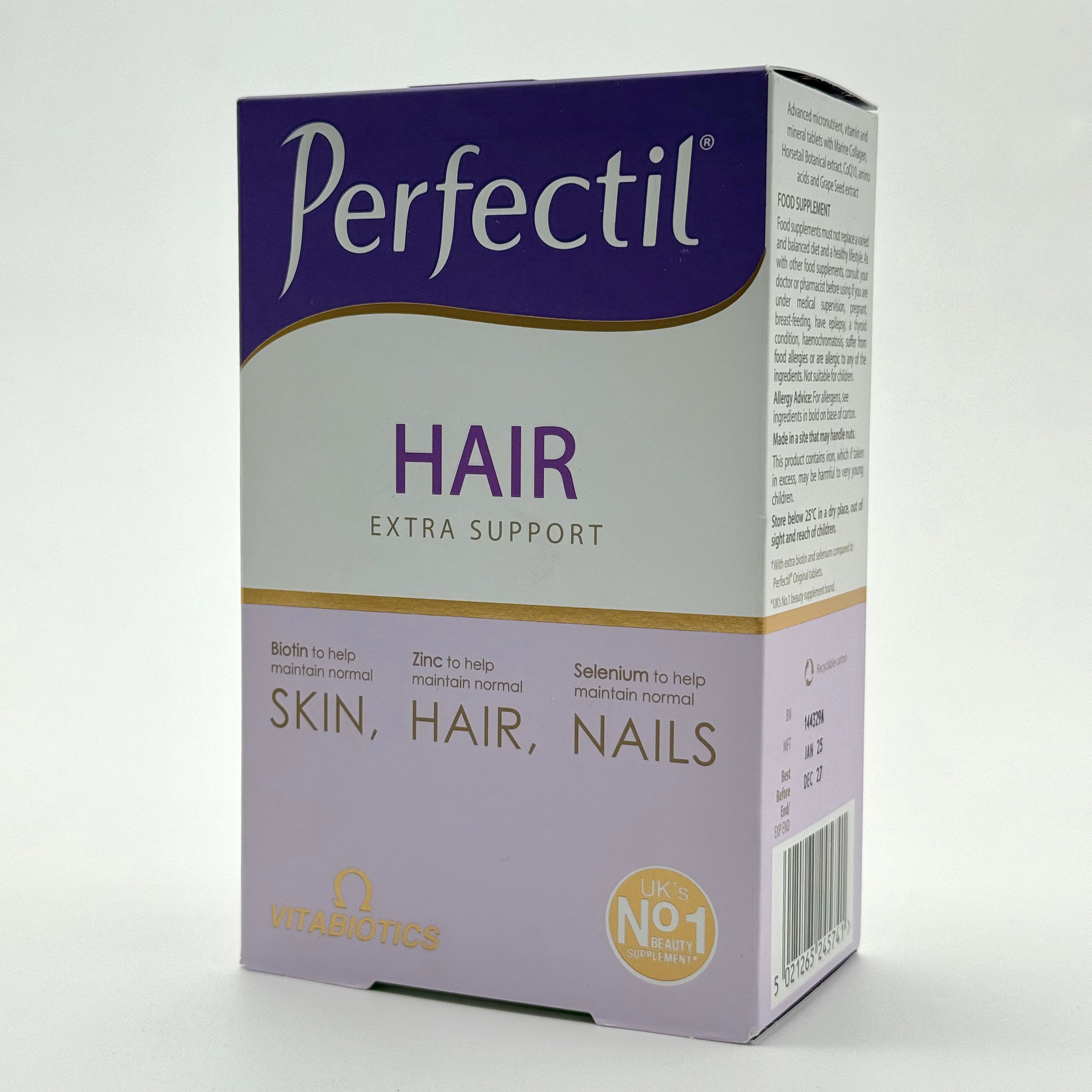 Vitabiotics Perfectil Hair 60 Tablets فيتابيوتيكس بيرفكتيل هير – 60 قرص
