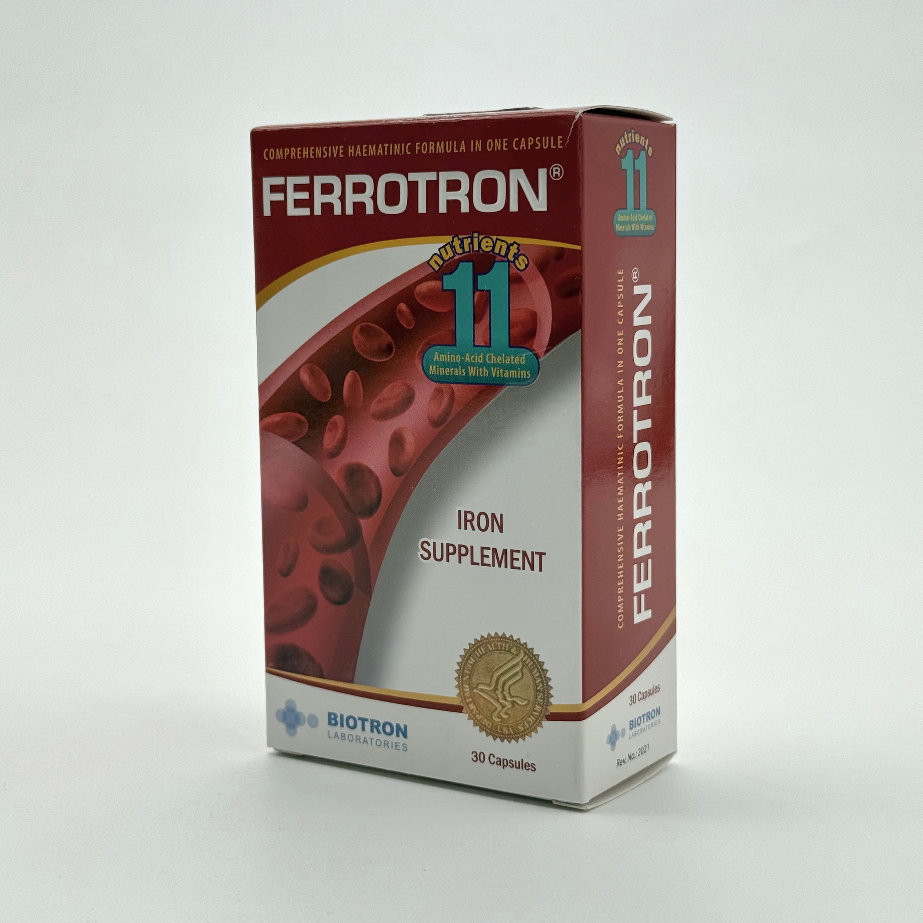FERROTRON 30 Capsules فيروترون – 30 كبسولة