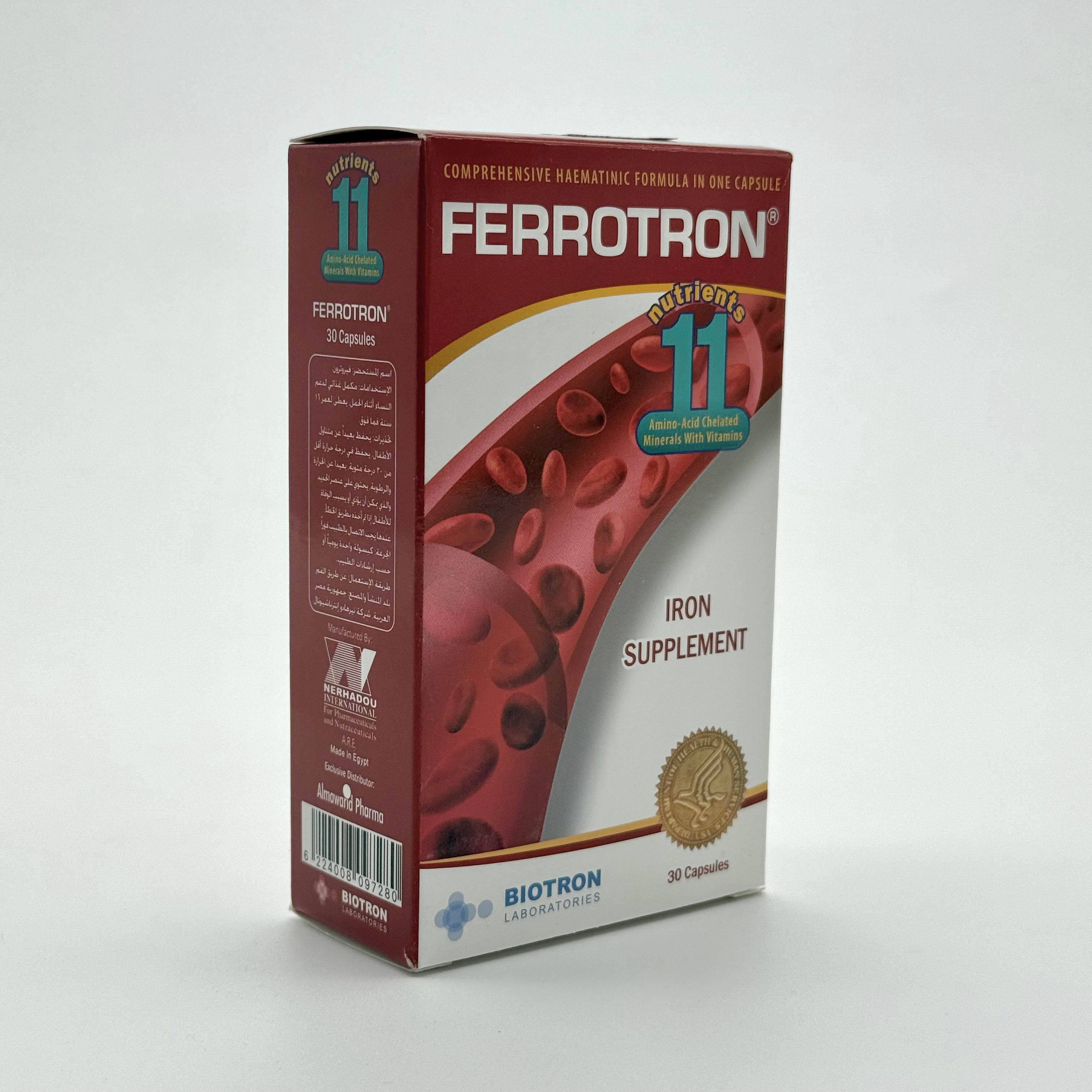 FERROTRON 30 Capsules فيروترون – 30 كبسولة