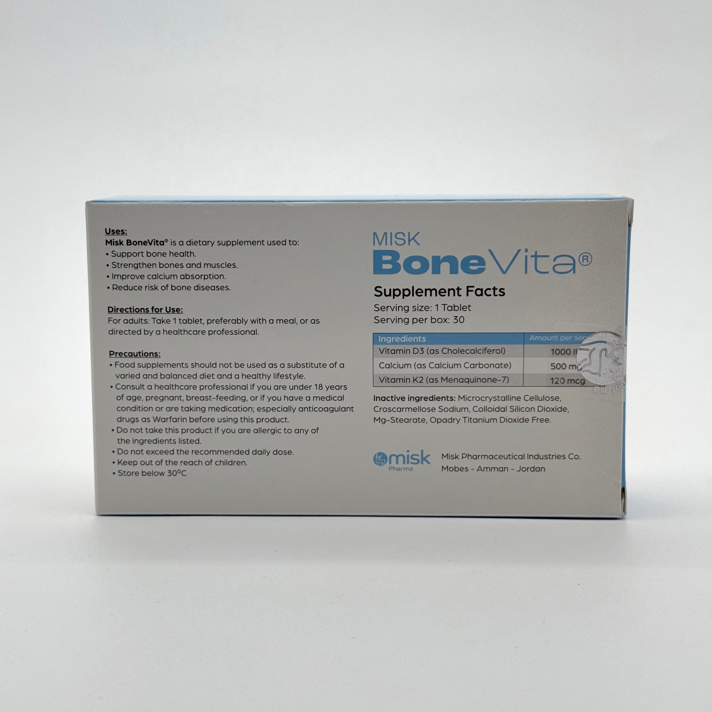 Misk Bone Vita 30 Tablets ميسك بون فيتا 30 قرص