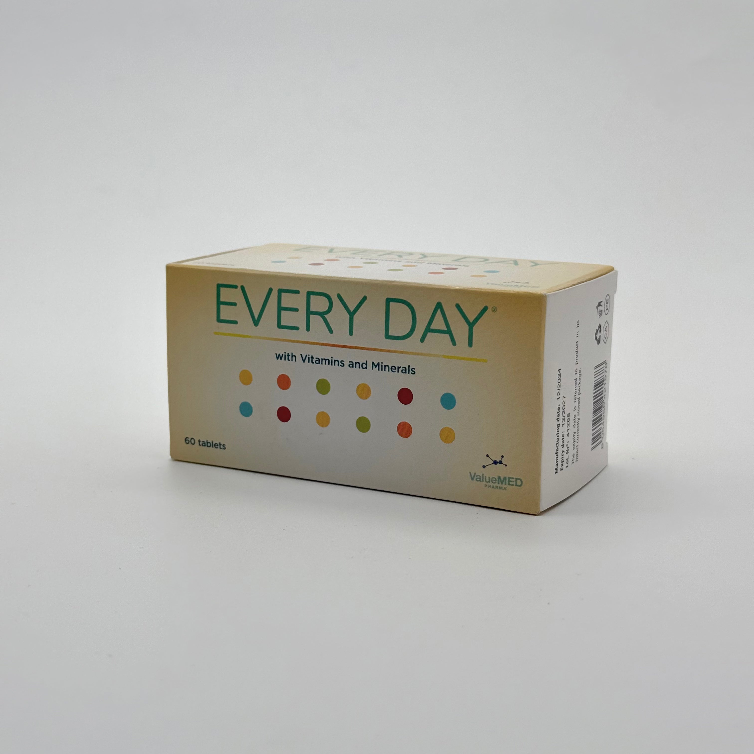 ValueMed Every Day Multivitamin 60 Tablets فاليو ميد إيفري داي ملتي فيتامين 60 قرص