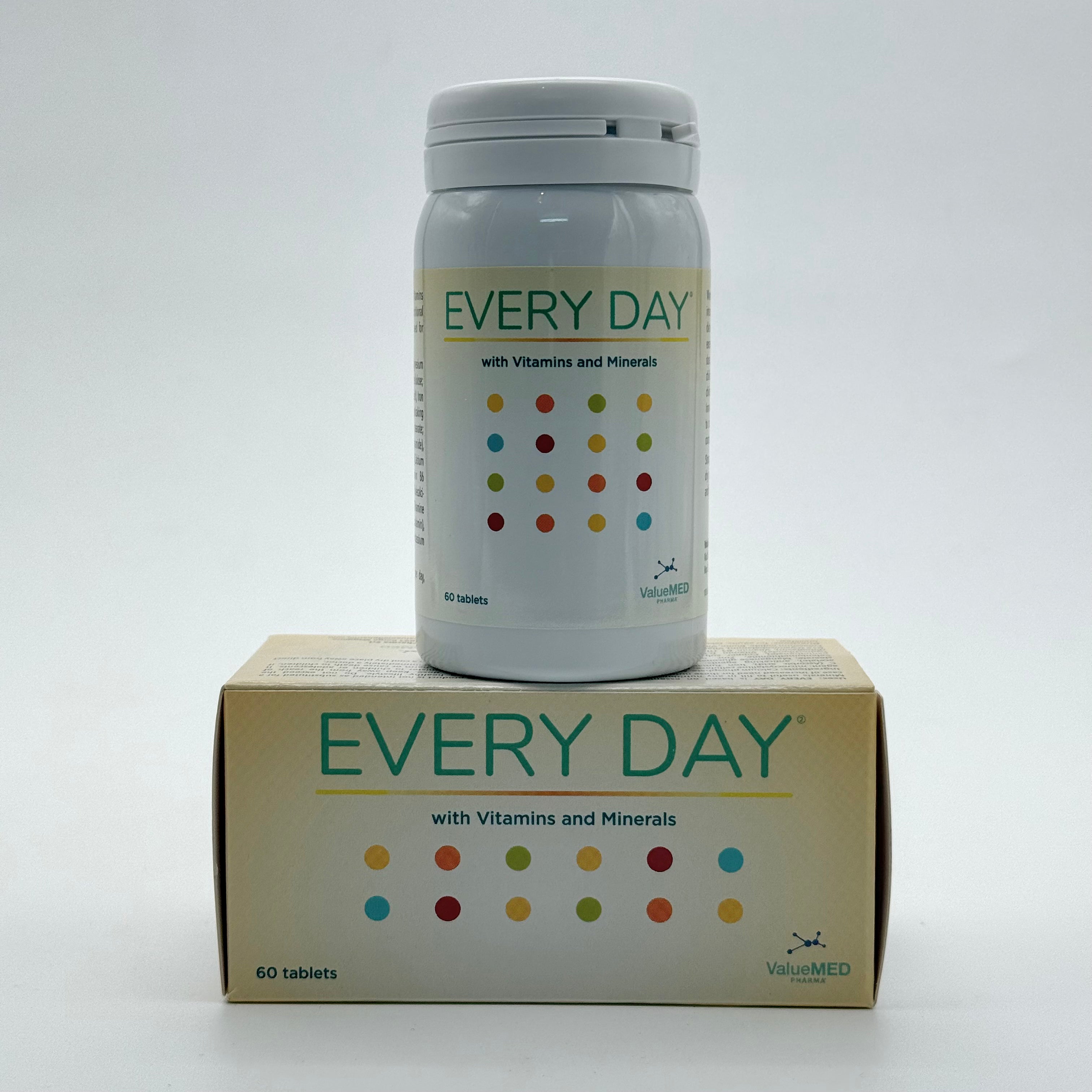 ValueMed Every Day Multivitamin 60 Tablets فاليو ميد إيفري داي ملتي فيتامين 60 قرص