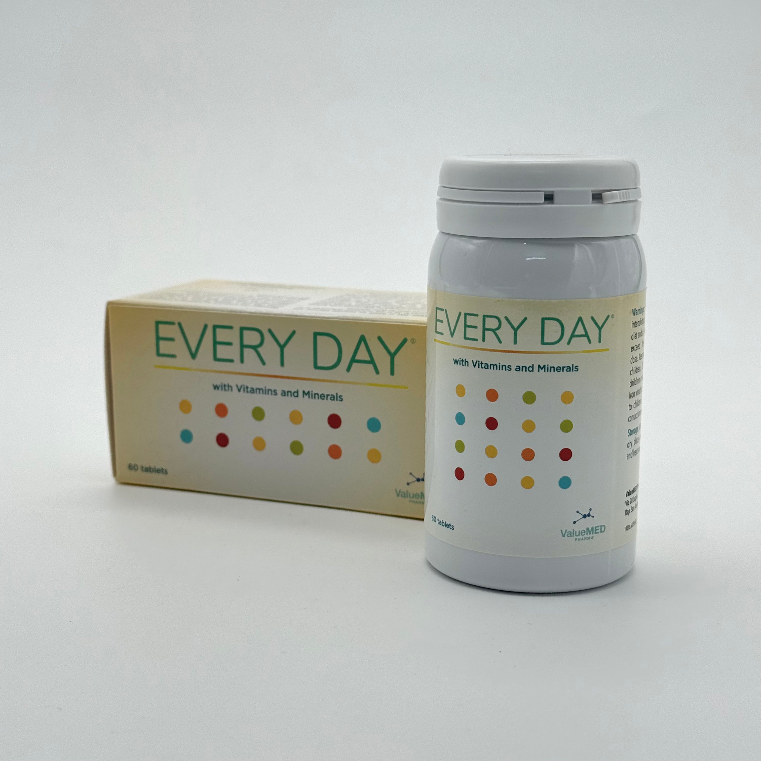 ValueMed Every Day Multivitamin 60 Tablets فاليو ميد إيفري داي ملتي فيتامين 60 قرص