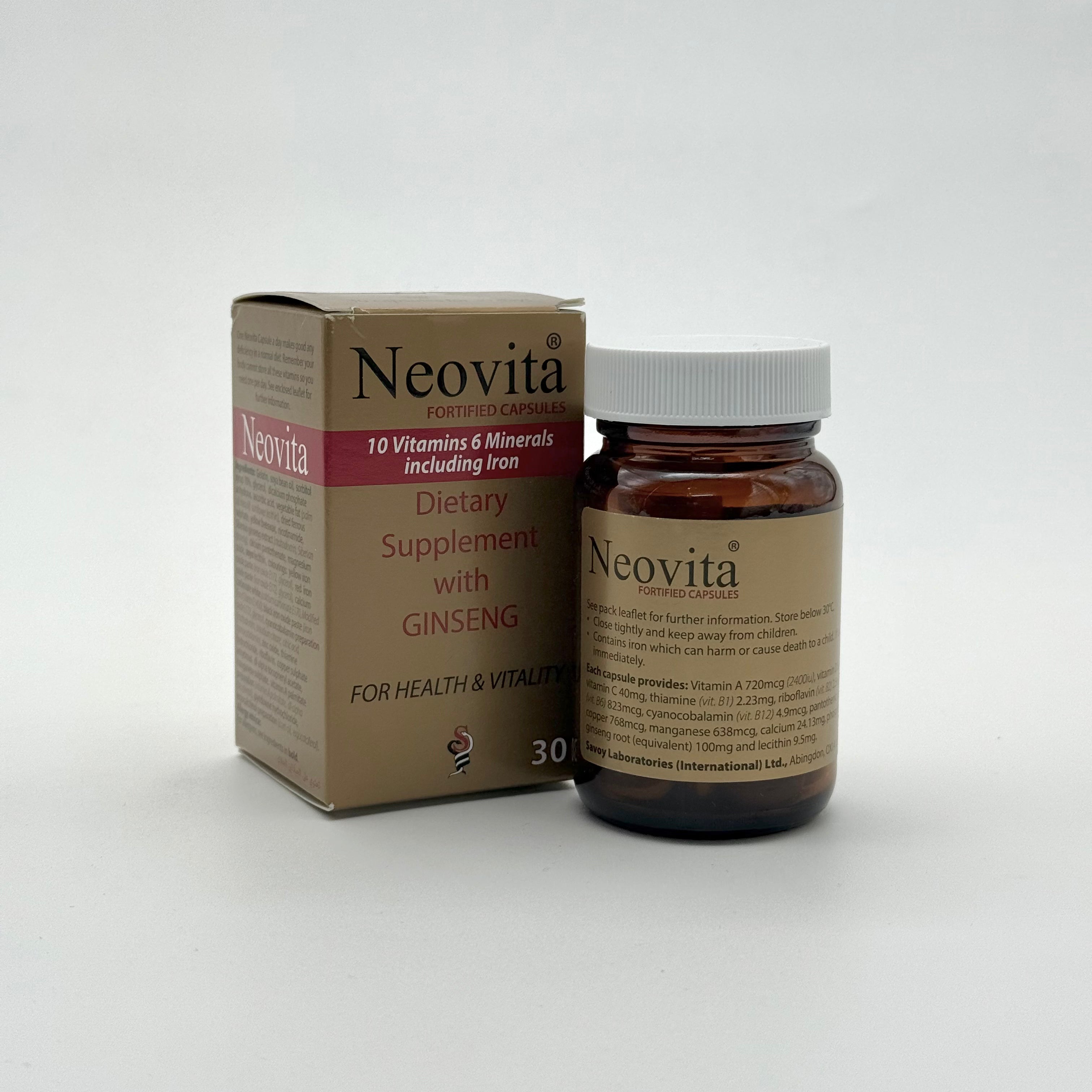 Neovita 30 Capsules نيفوفيتا١٠٠  كبسولة