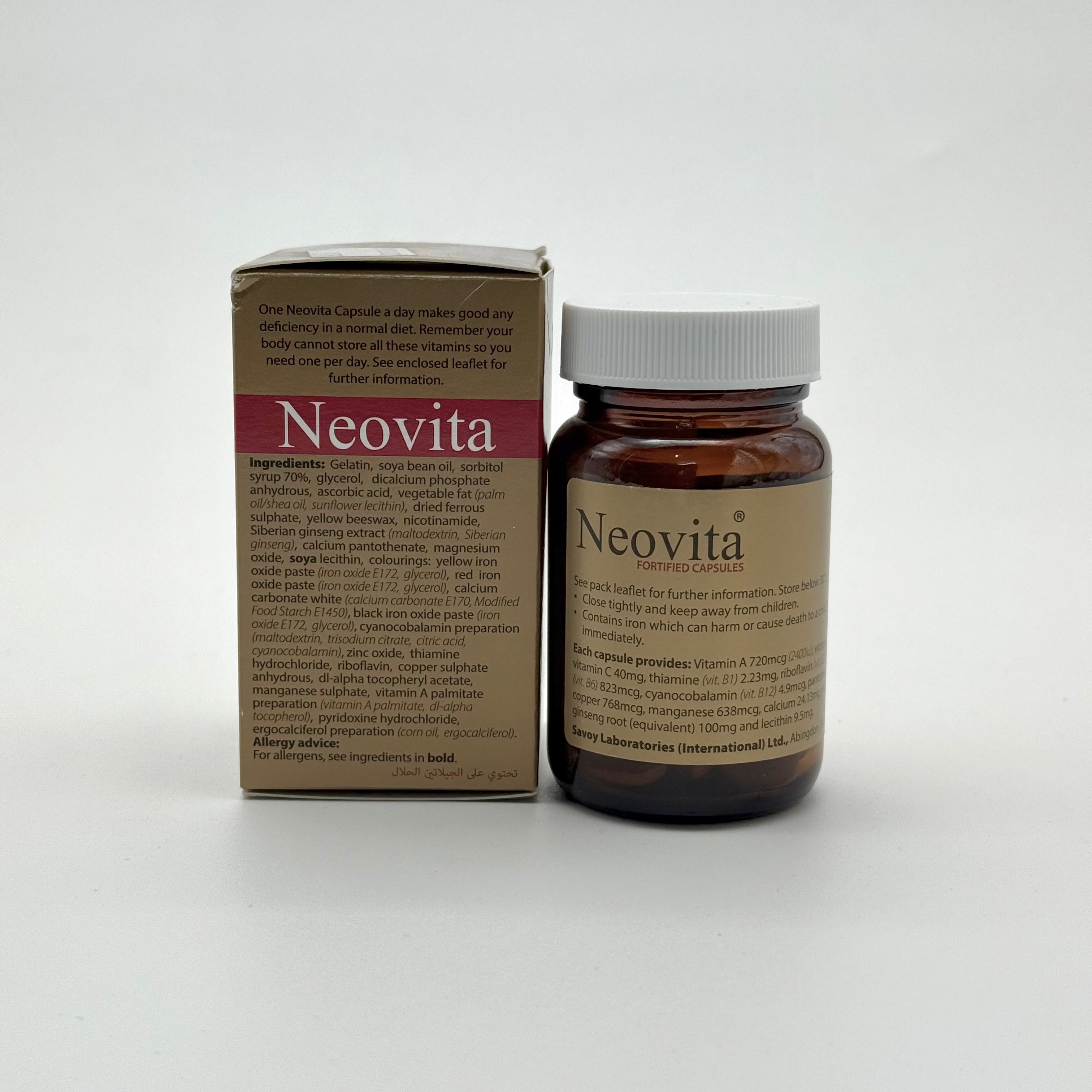 Neovita 30 Capsules نيفوفيتا١٠٠  كبسولة