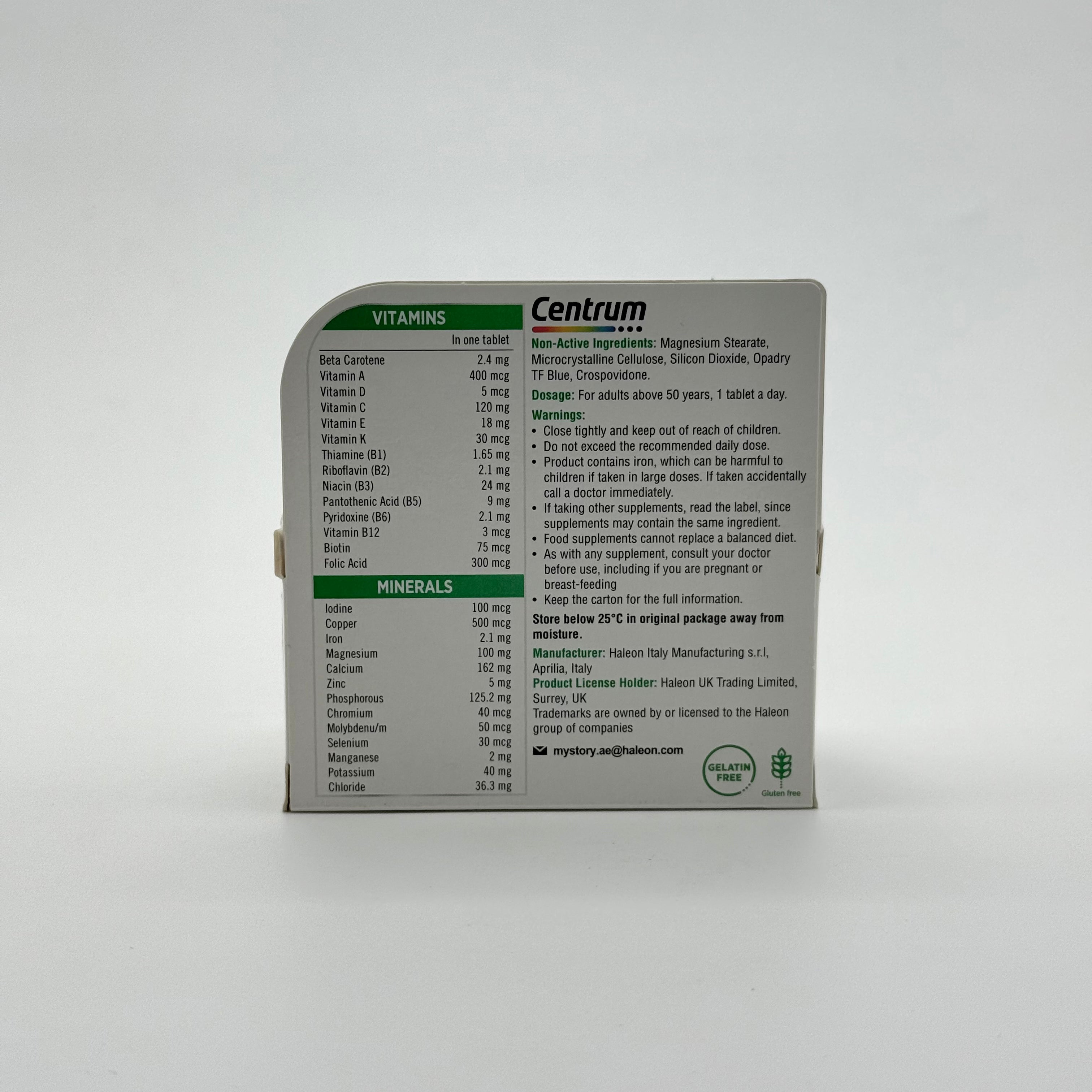 Centrum Adult Multivitamin 30 Tablets سنتروم ملتي فيتامين للبالغين 30 قرص