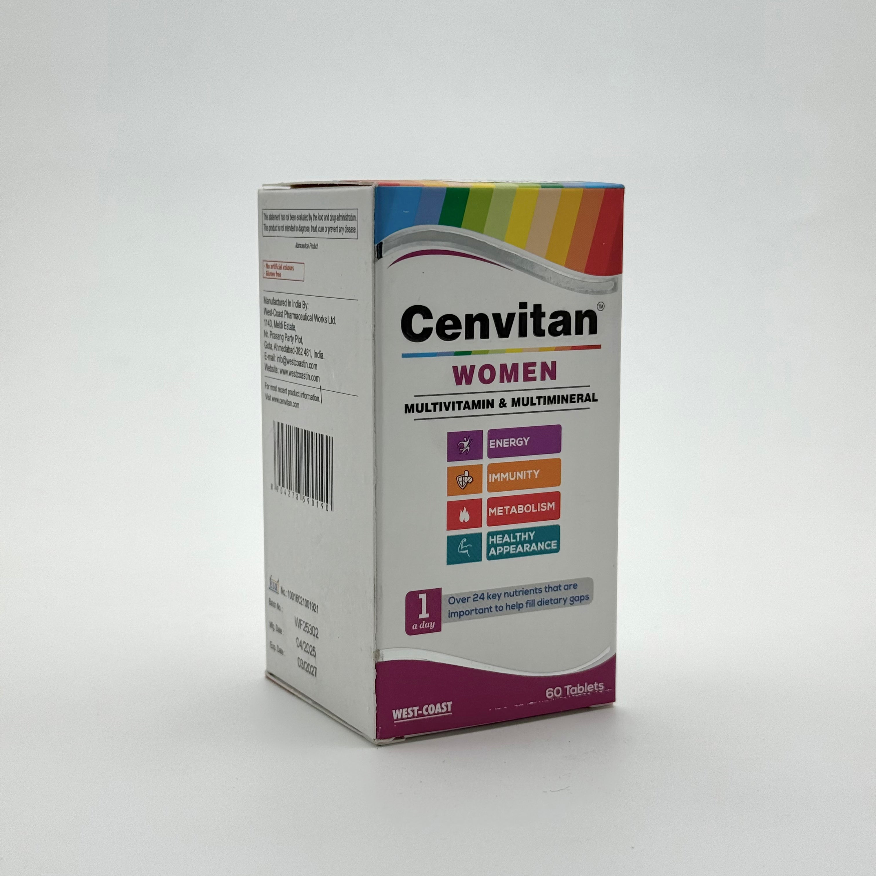 Healthvit Cenvitan Multivitamin For Women 60 Tablets هيلثفيت سينفيتان مالتي فيتامين للنساء 60 قرص