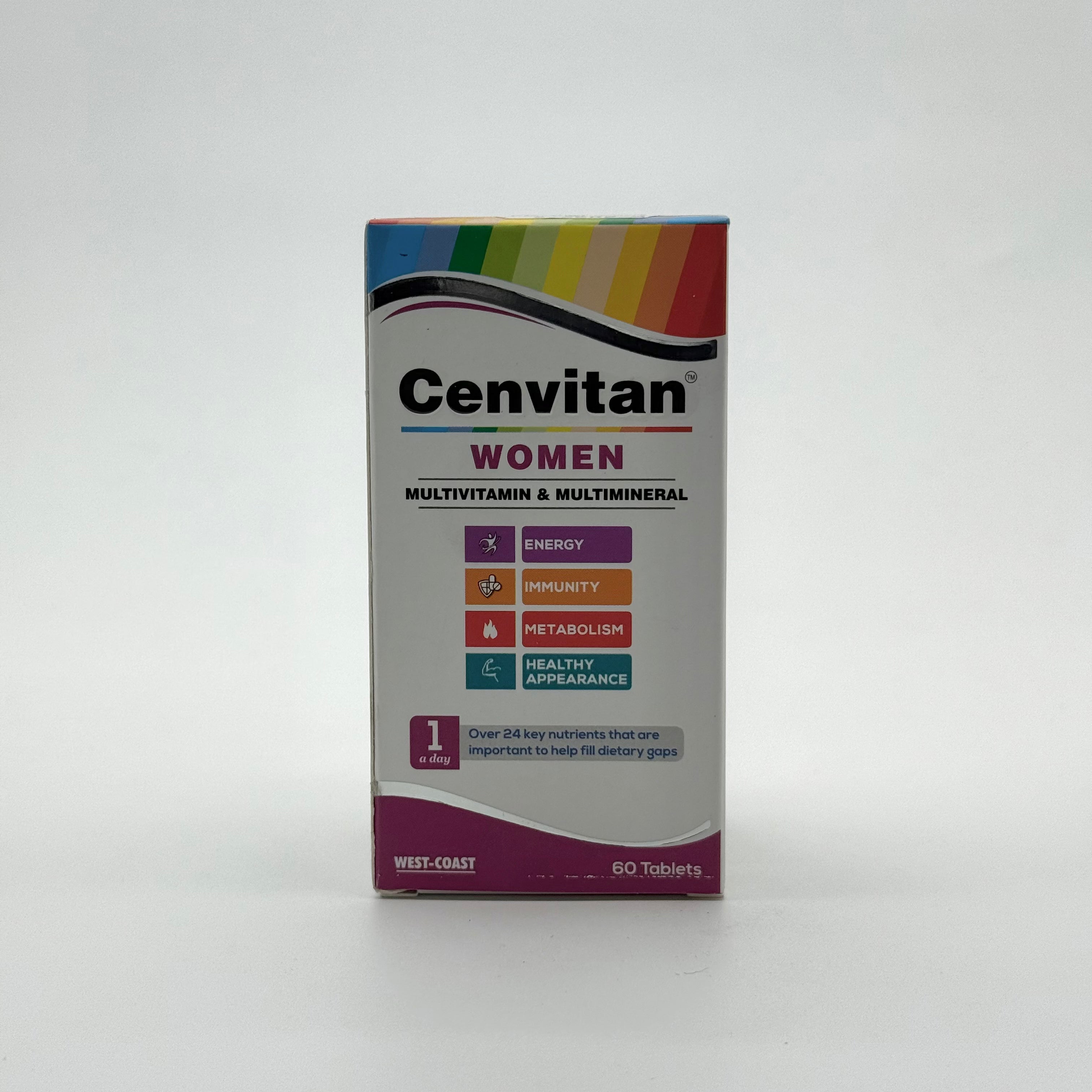 Healthvit Cenvitan Multivitamin For Women 60 Tablets هيلثفيت سينفيتان مالتي فيتامين للنساء 60 قرص