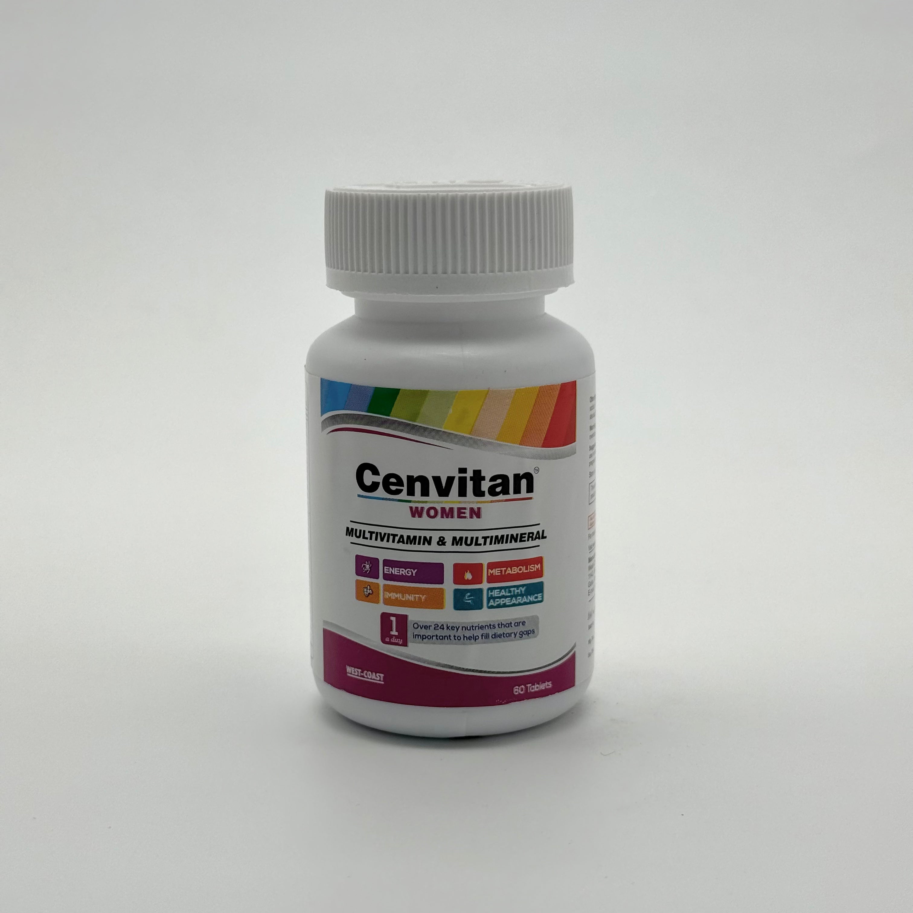 Healthvit Cenvitan Multivitamin For Women 60 Tablets هيلثفيت سينفيتان مالتي فيتامين للنساء 60 قرص