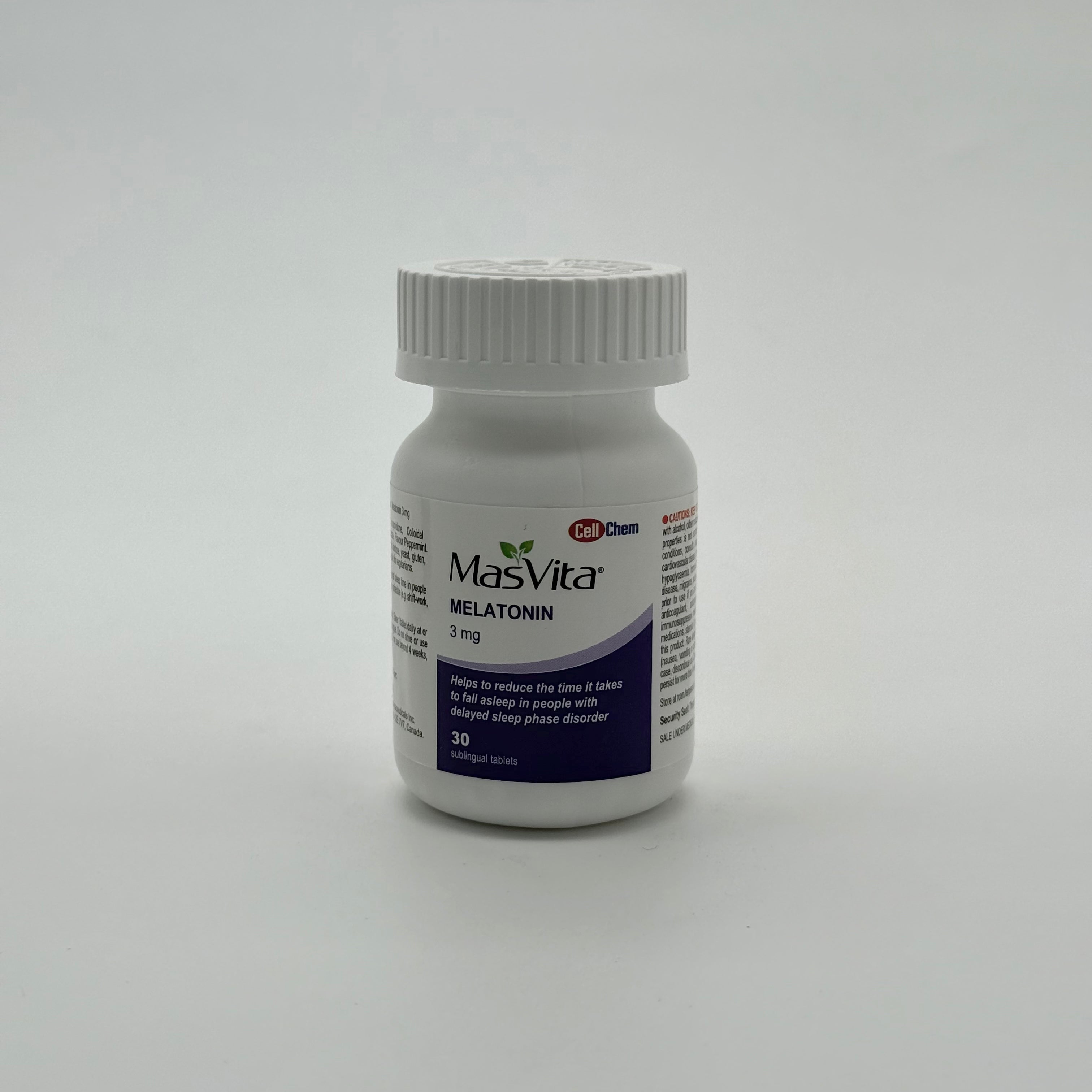 Masvita Melatonin 3mg 30 Sublingual Tablets ماسفيتا ميلاتونين 3 ملغ 30 قرص تحت اللسان