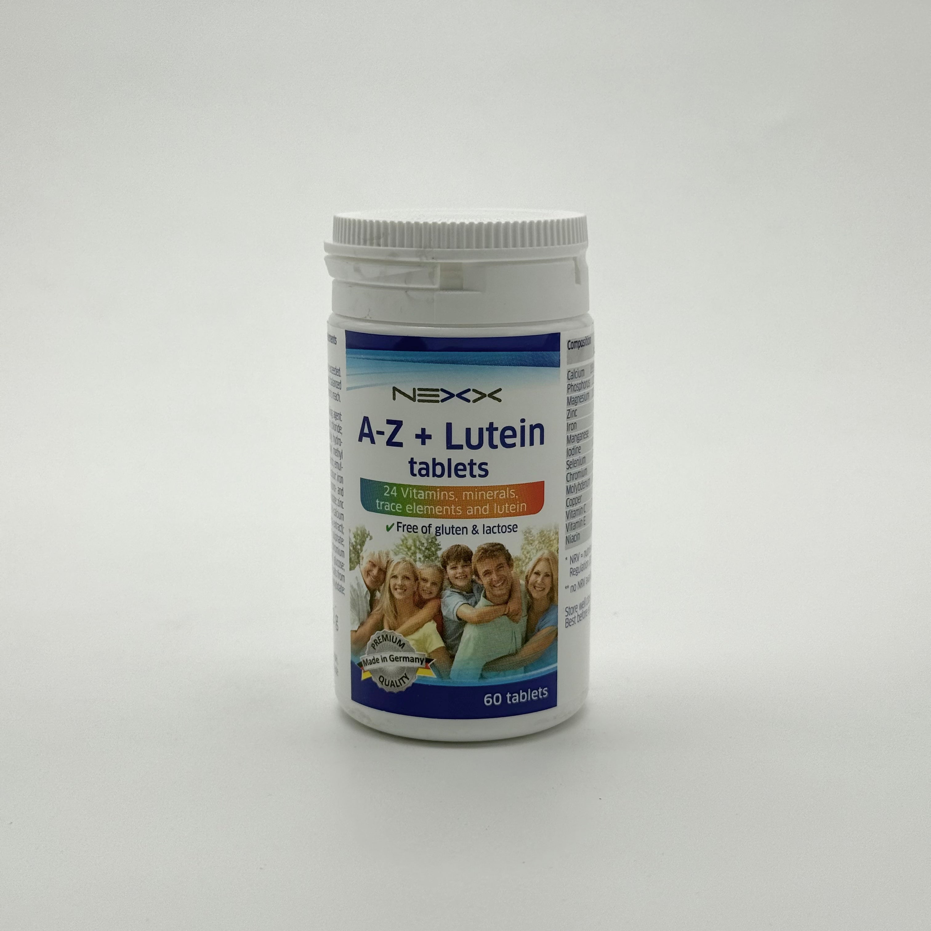 Nexx A-Z + Lutein 60 Tablets نيكس إيه زد + لوتين 60 قرص