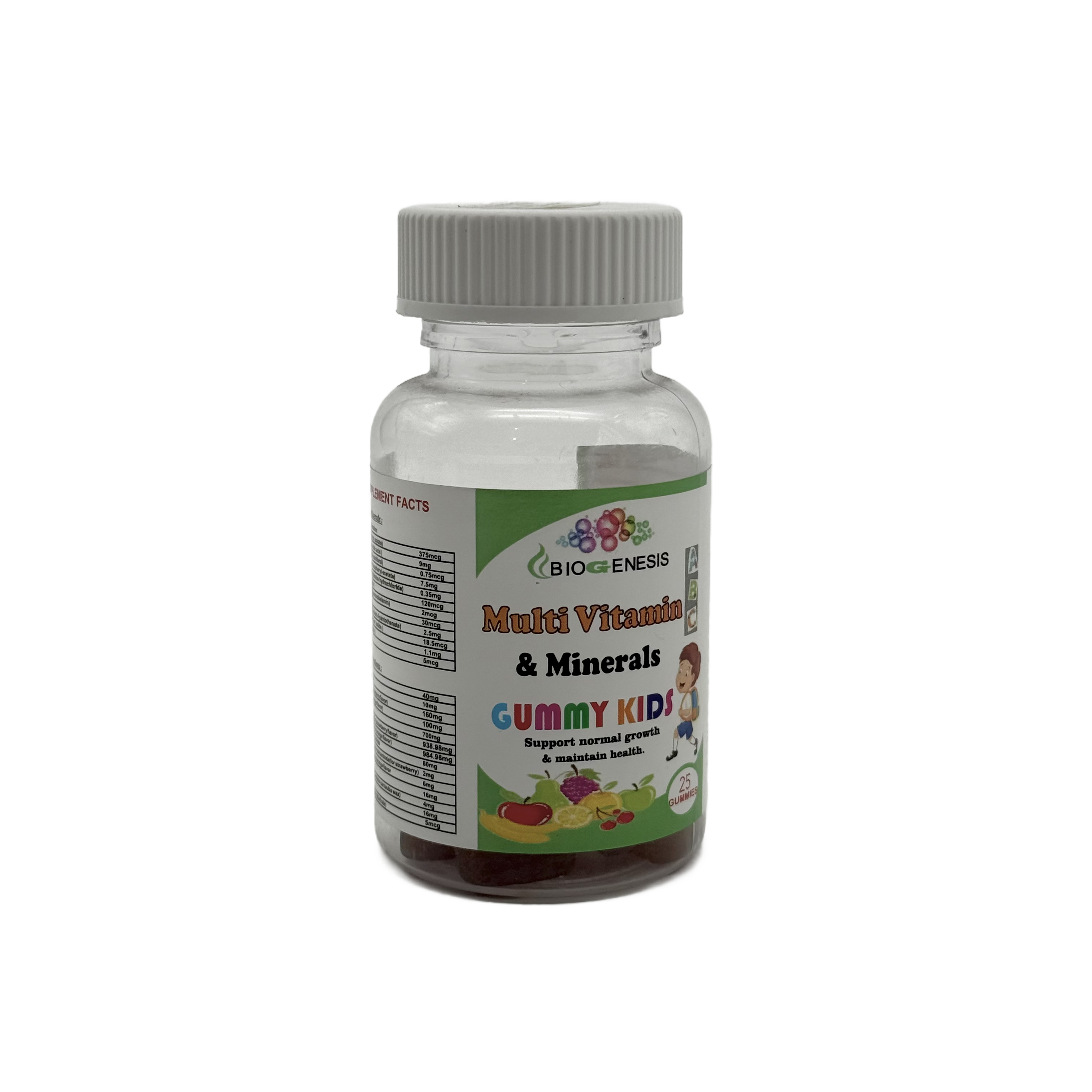 BioGenesis Pharma Multi Vitamins & Minerals Gummy Kids 25 Gummies - فيتامينات ومعادن للأطفال 25 علكة